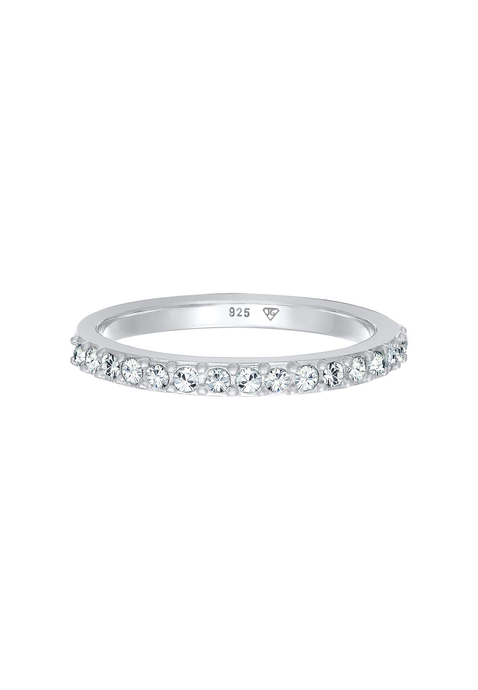 Elli Fingerring Bandring Memoire 925 Silber, mit Kristallen von Swarovski® günstig online kaufen
