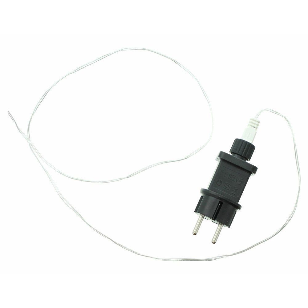 Home-trends24.de LED-Lichterkette Lichtervorhang Beleuchtung Sterne Weihnachten Timer Warmweiß – Bild 5 von 5