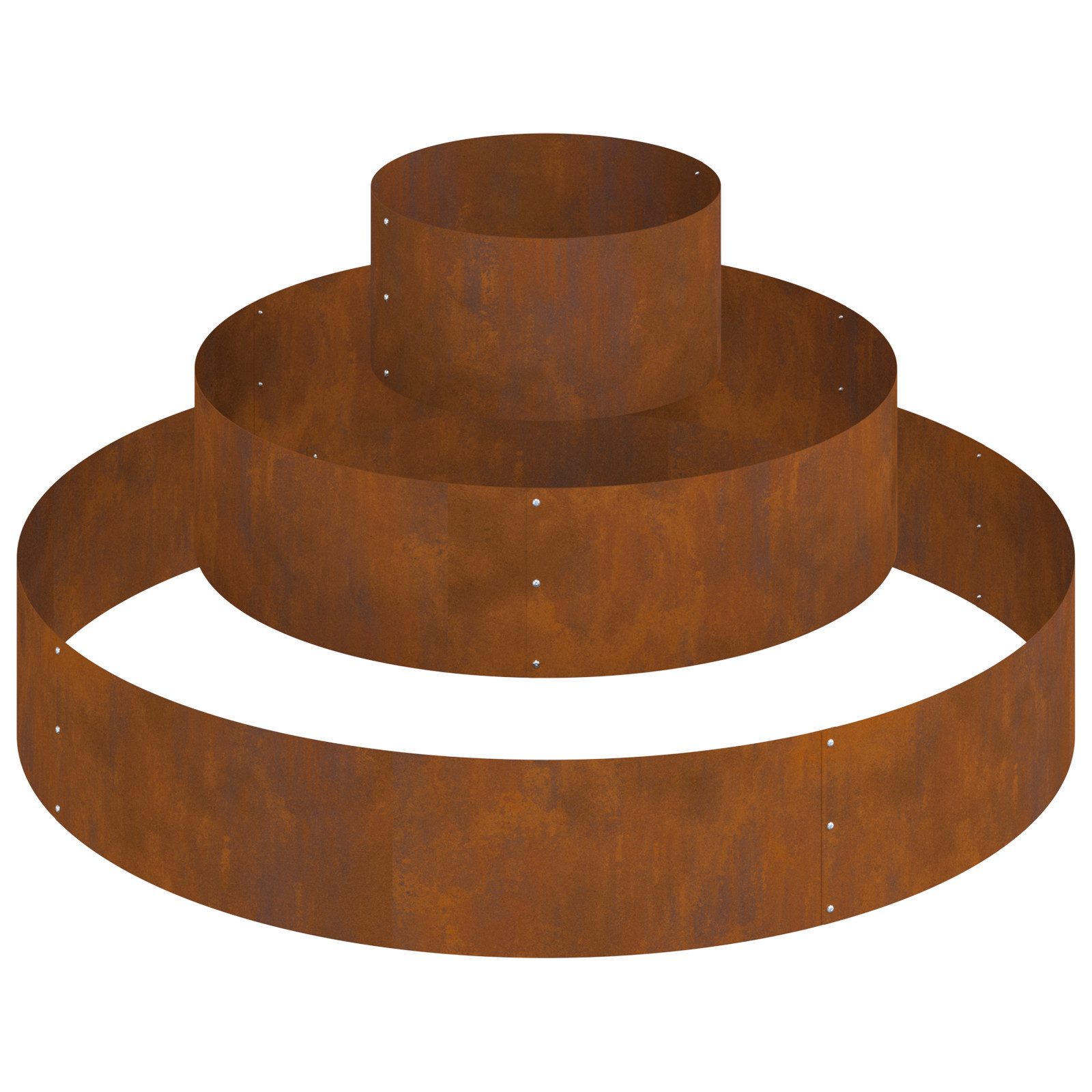 vidaXL Blumentopf Metallpflanzer Wetterfester Stahl Ø günstig online kaufen