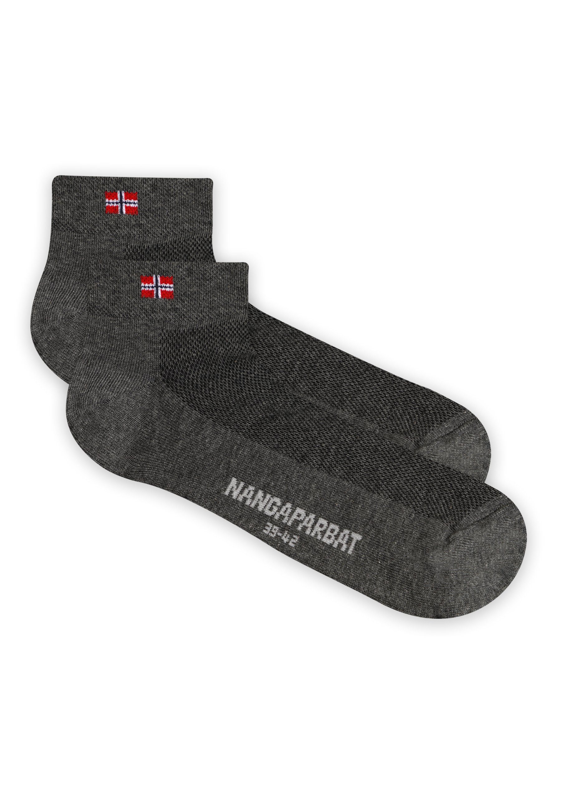 komfortabler mit Trittdämpfung Socken NANGAPARBAT dunkelgrau