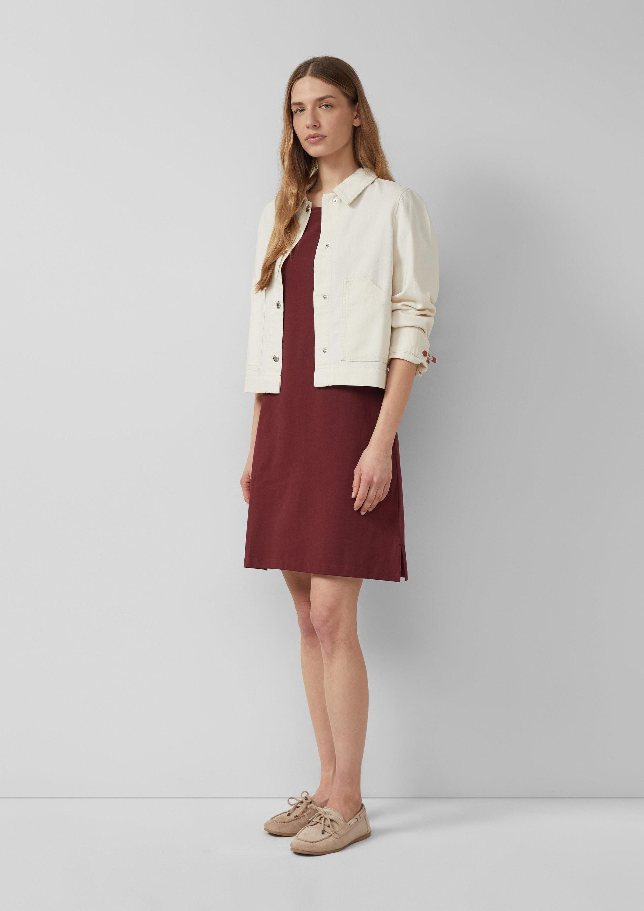 s.Oliver Midikleid Kleid Jersey-Kleid mit seitlichen Schlitzen – Bild 5 von 5