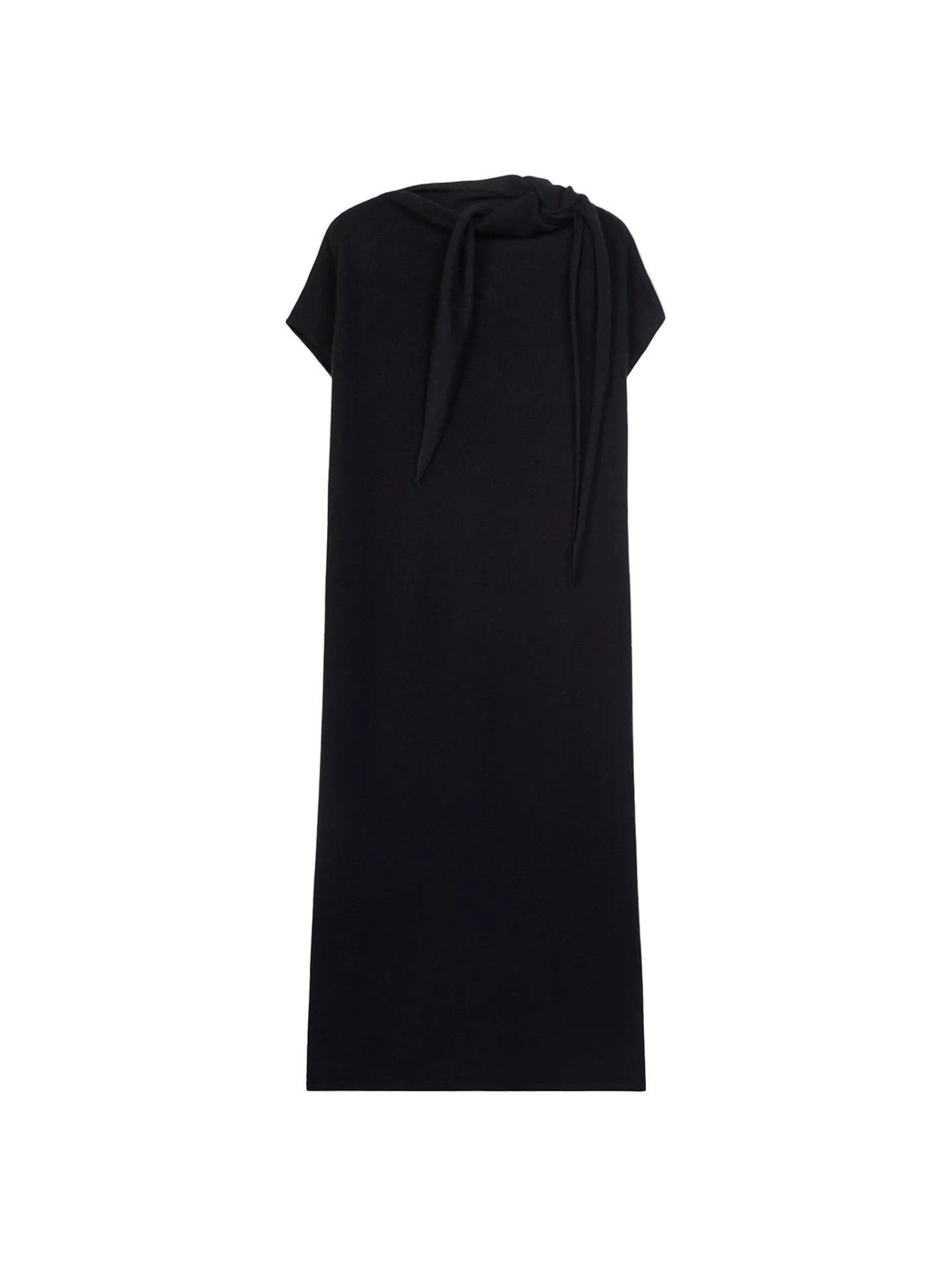 GOBI Cashmere Strickkleid Kaschmirkleid mit Schleifenkragen