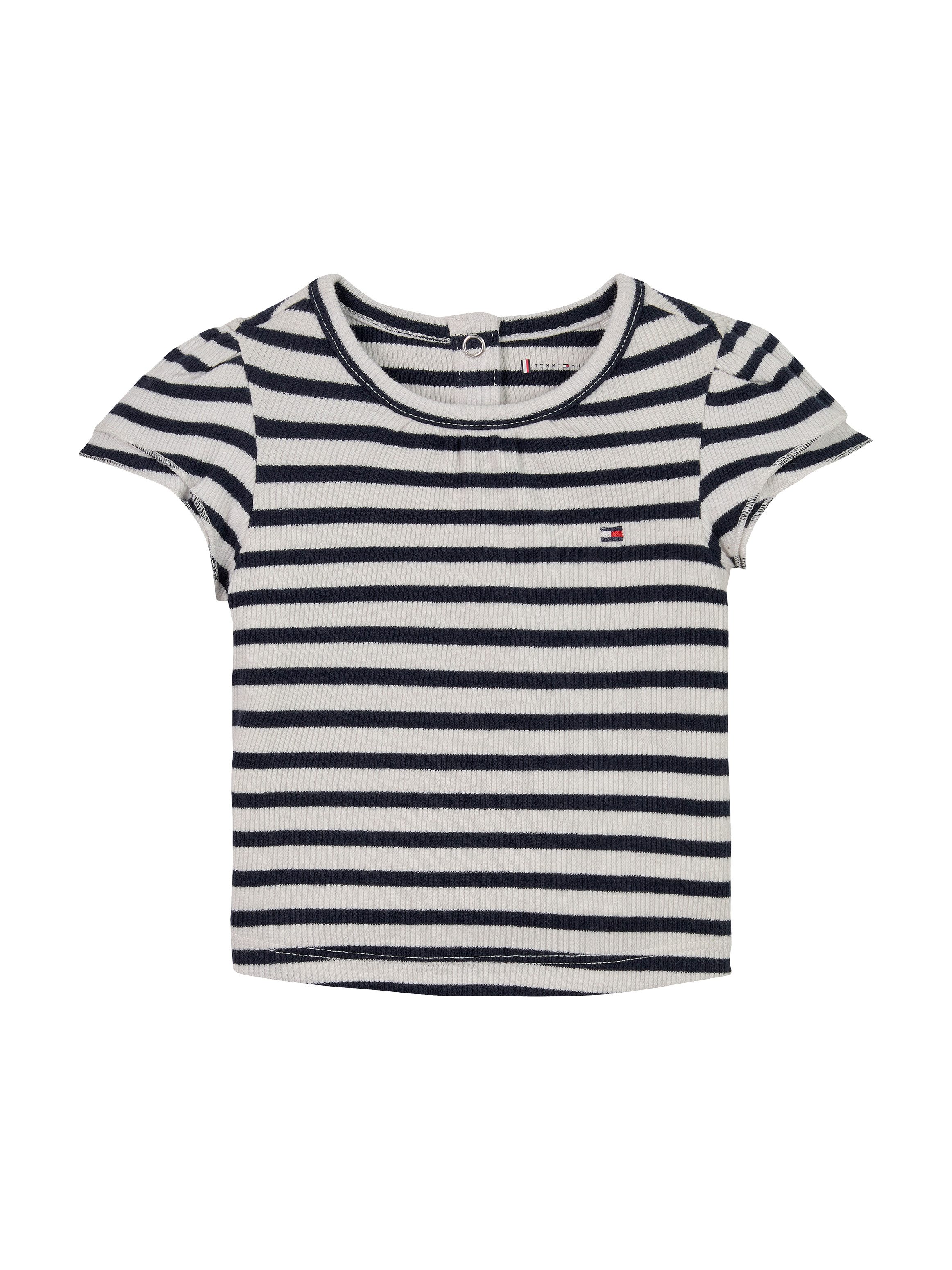 Tommy Hilfiger T-Shirt STRIPED RIB TEE SS mit Streifenmuster