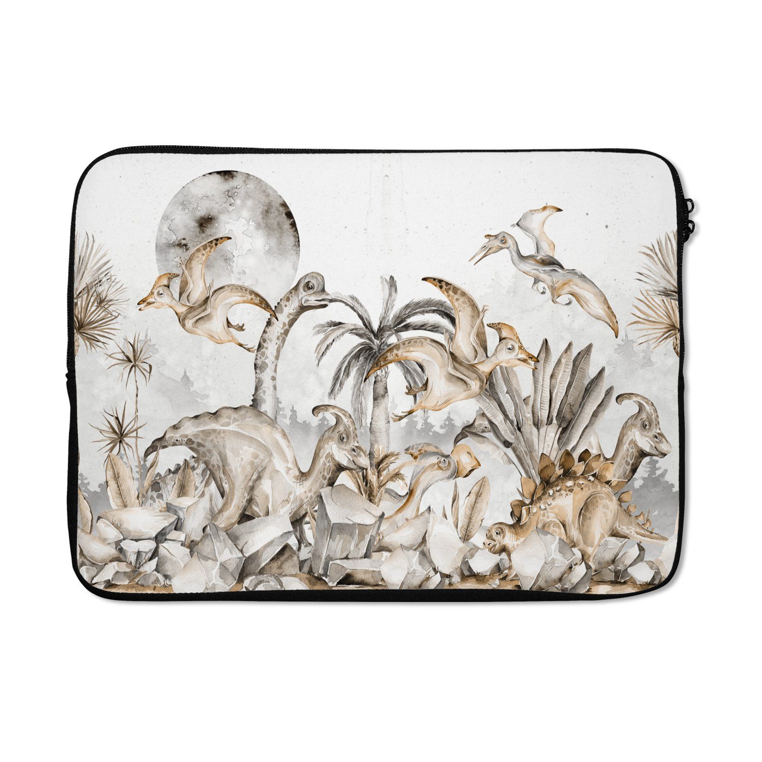 Laptop-Hülle Dino - Dschungel - Natur - Tiere - Kinder - Kinder