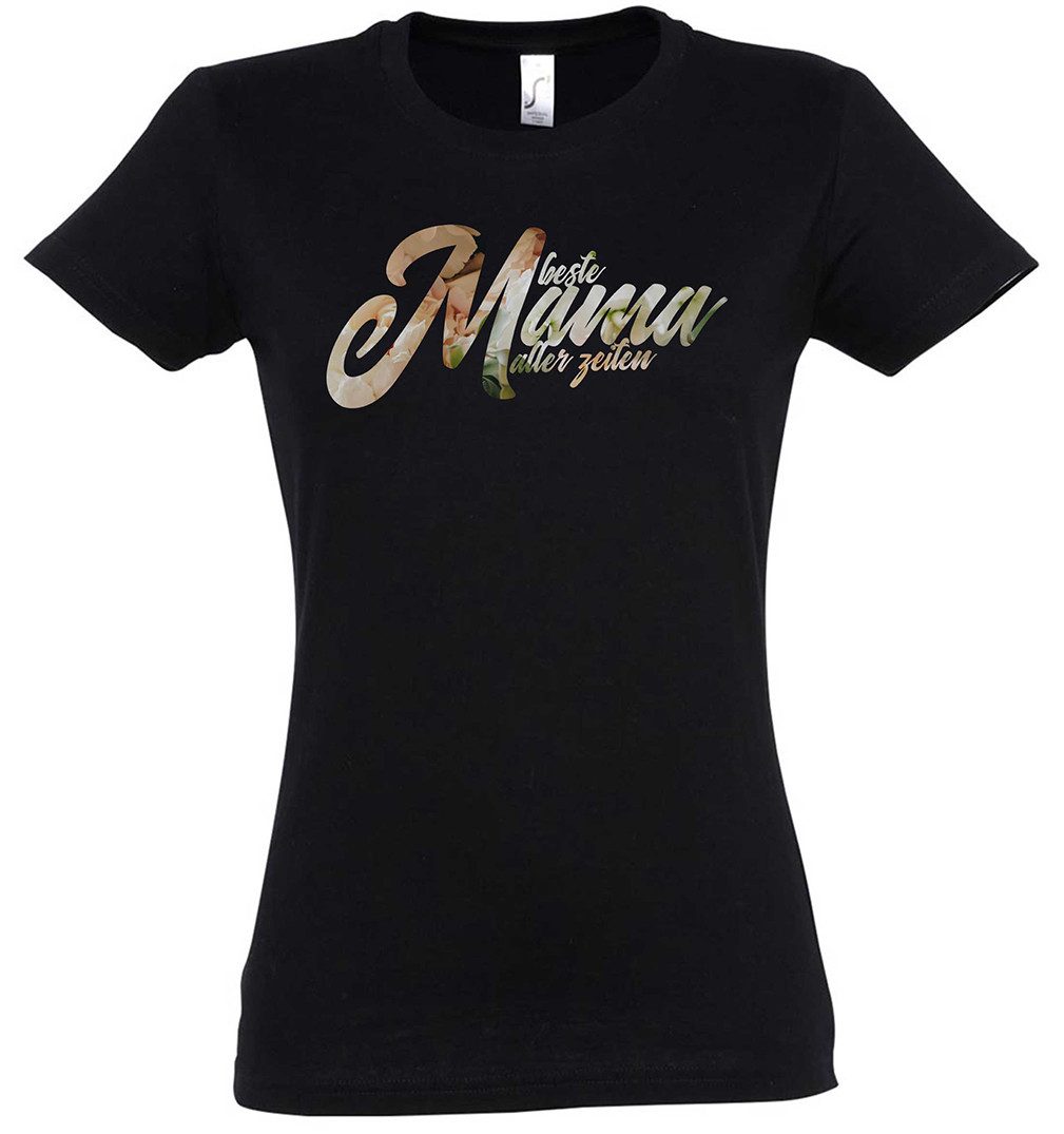 Print-Shirt Beste Mama Aller Zeiten Damen T-Shirt Beste Mother Mom Mutter Mutti