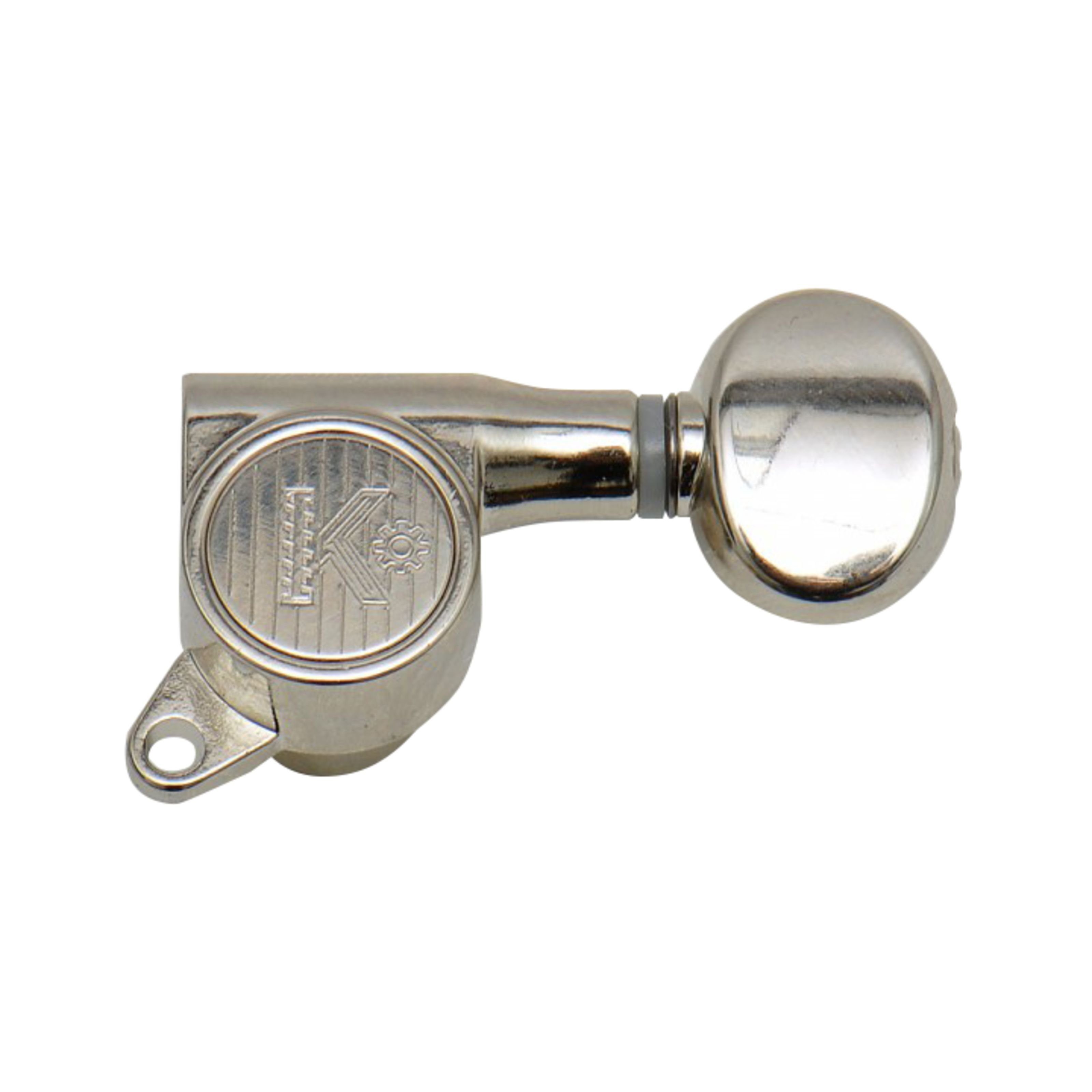 Kluson Gitarrenmechanik-Set, (ersatzteile für Gitarren, Mechaniken), MK6LN Round Backs Oval 6L Nickel - Gitarren Mechanik