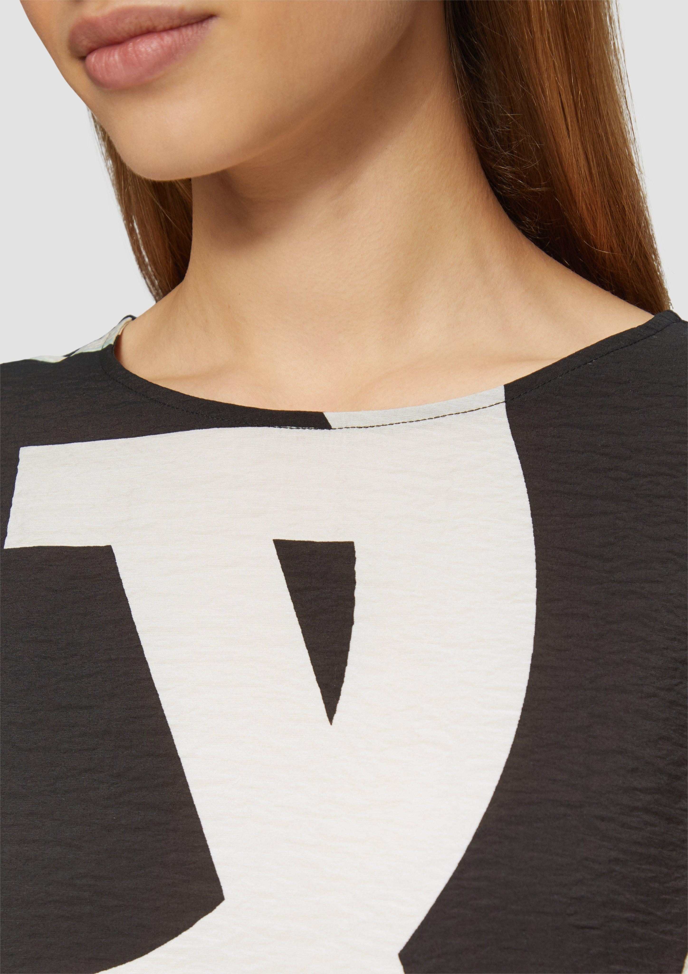 s.Oliver Shirttop T-Shirt im Fabricmix mit günstig online kaufen