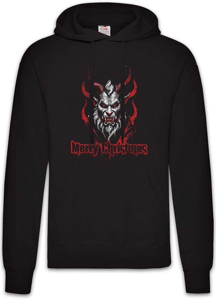 Hoodie Evil X-Mas Krampus Herren Hoodie White Merry Christmas Santa Bad Claus