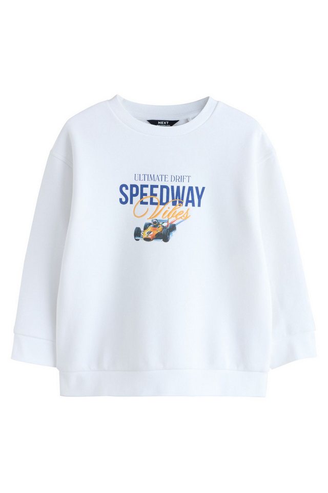 Next Sweater Rundhals-Pullover mit Grafik (1-tlg)