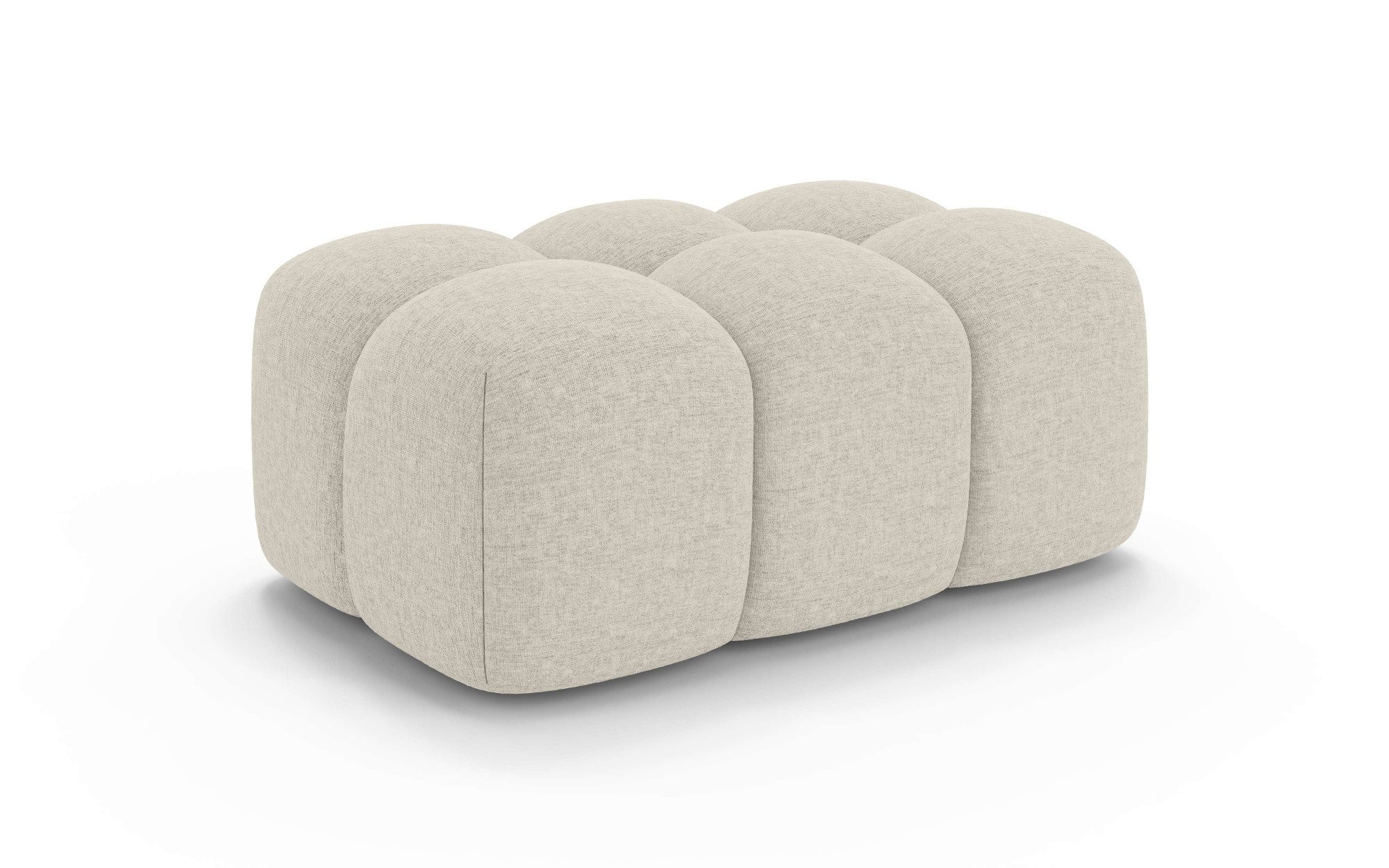 OTTO home Polsterhocker KALLIE Sitzhocker, Bubble-Optik, Maße B/T/H: 90/60/44 cm, moderne Steppung, hoher Sitzkomfort und modernes Design