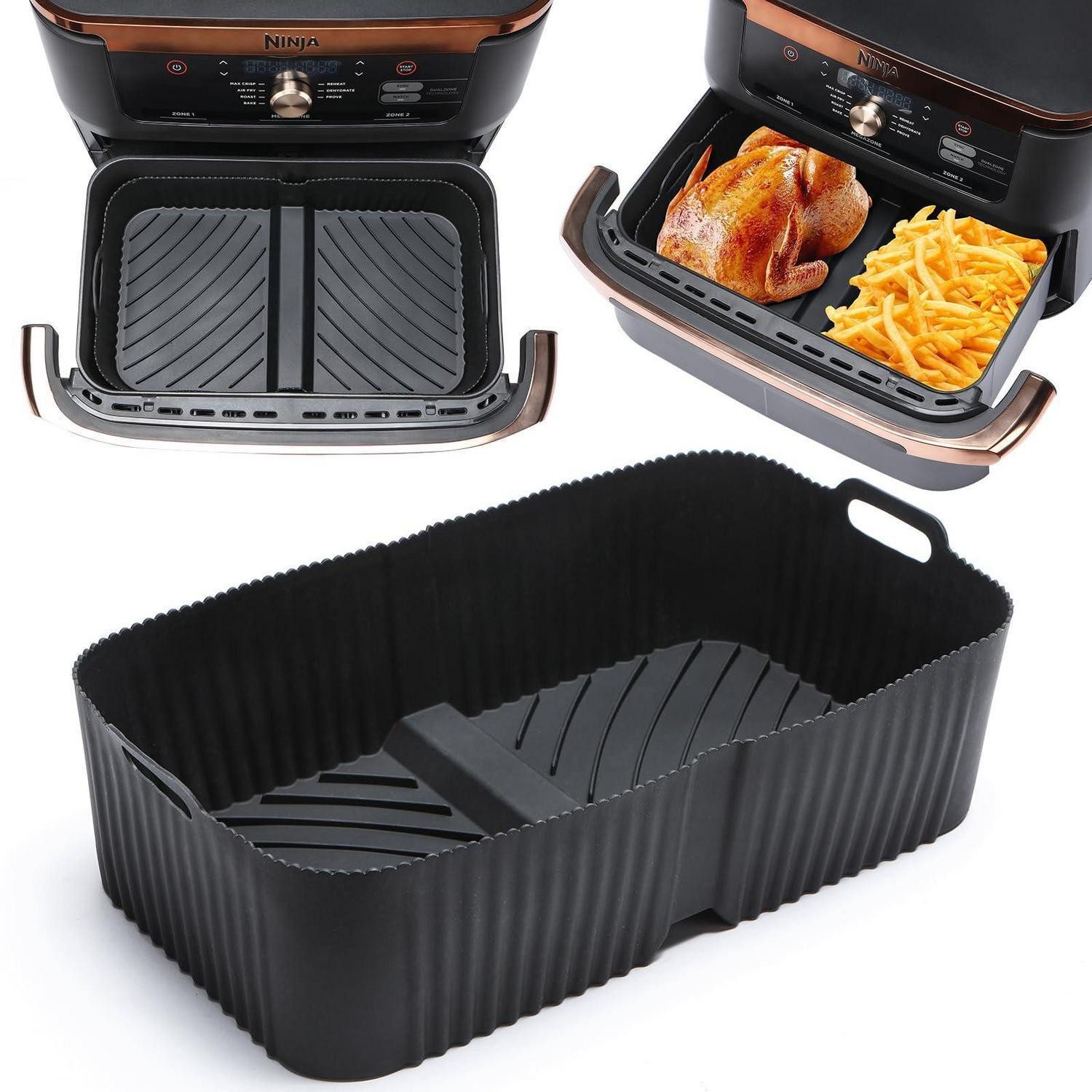 LuxusKollektion Kochbesteck-Set Airfryer Silikonform 10.4L Zubehör