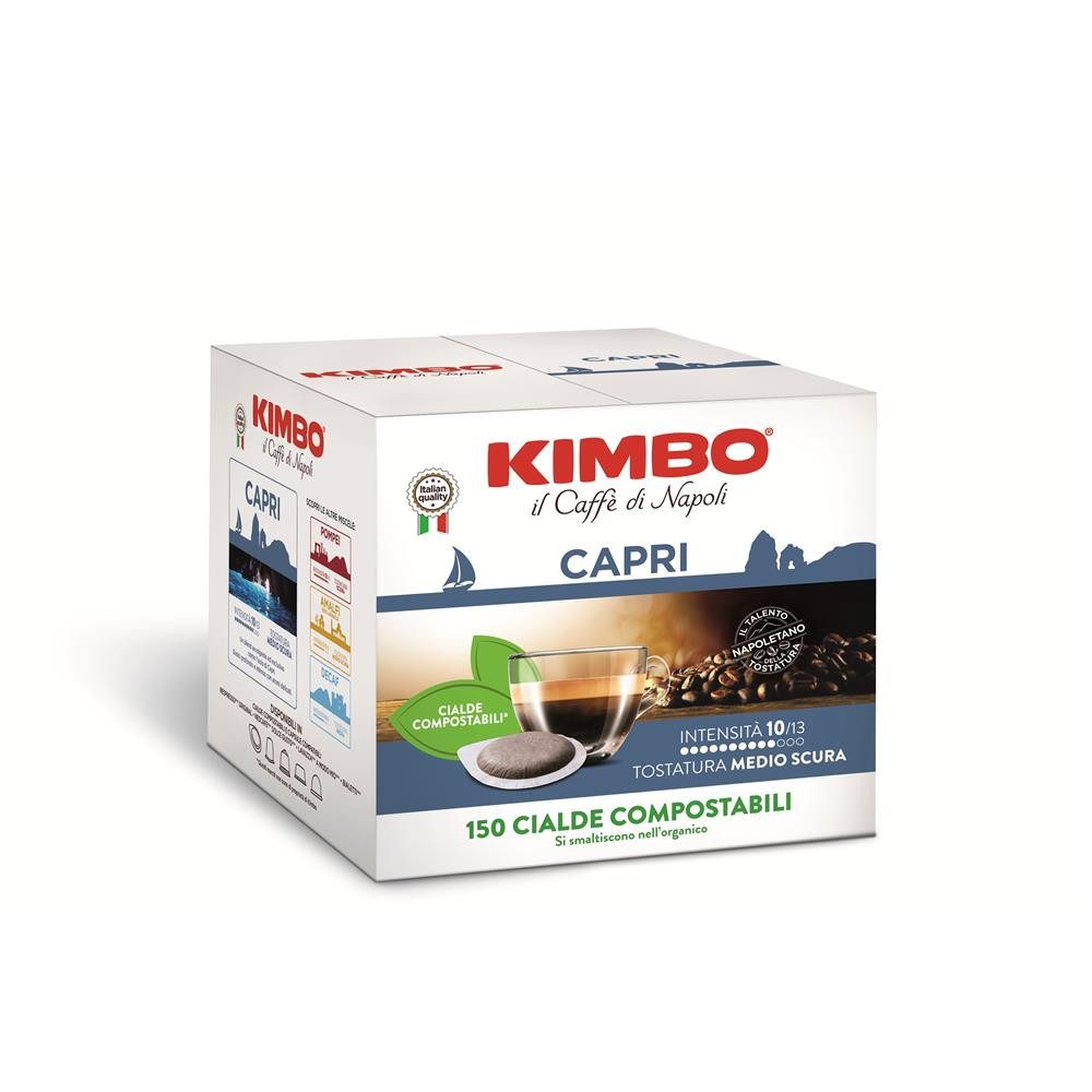 Kimbo Kaffee CAPRI 44mm ESE Pads 150 Stk Kaffeepads, 150 x 7,3 g, kräftiger Körper, intensive Aromatik