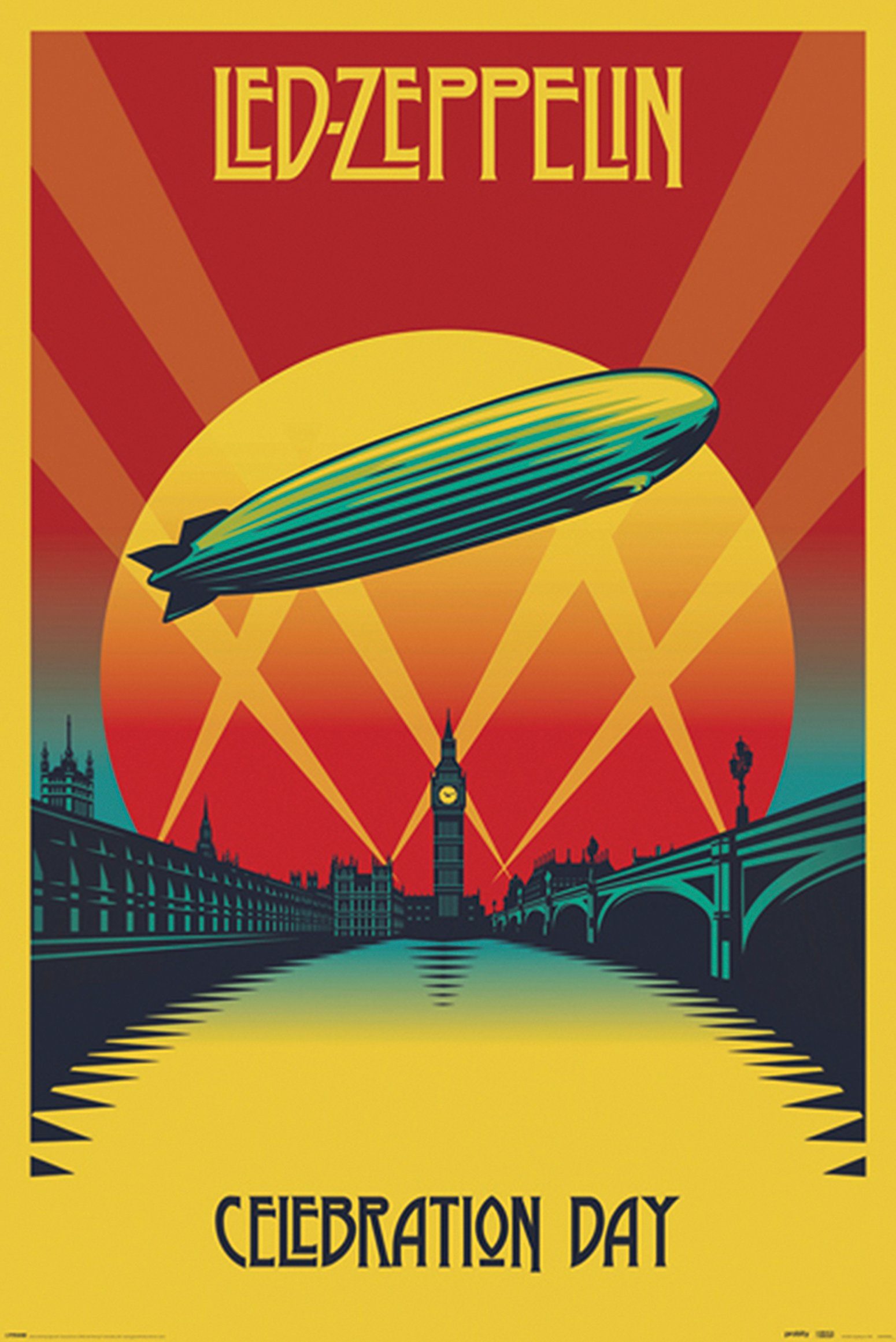 PYRAMID Poster Led Zeppelin Poster Celebration Day 61 x 91,5 cm