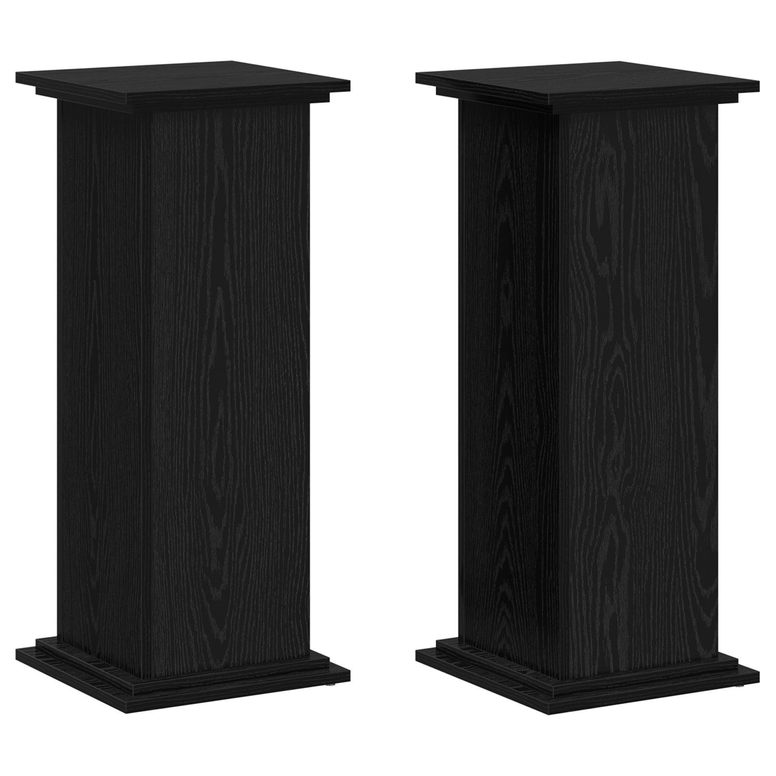 vidaXL Blumenständer Pflanzenständer Schwarz Eiche 33x33x80 günstig online kaufen