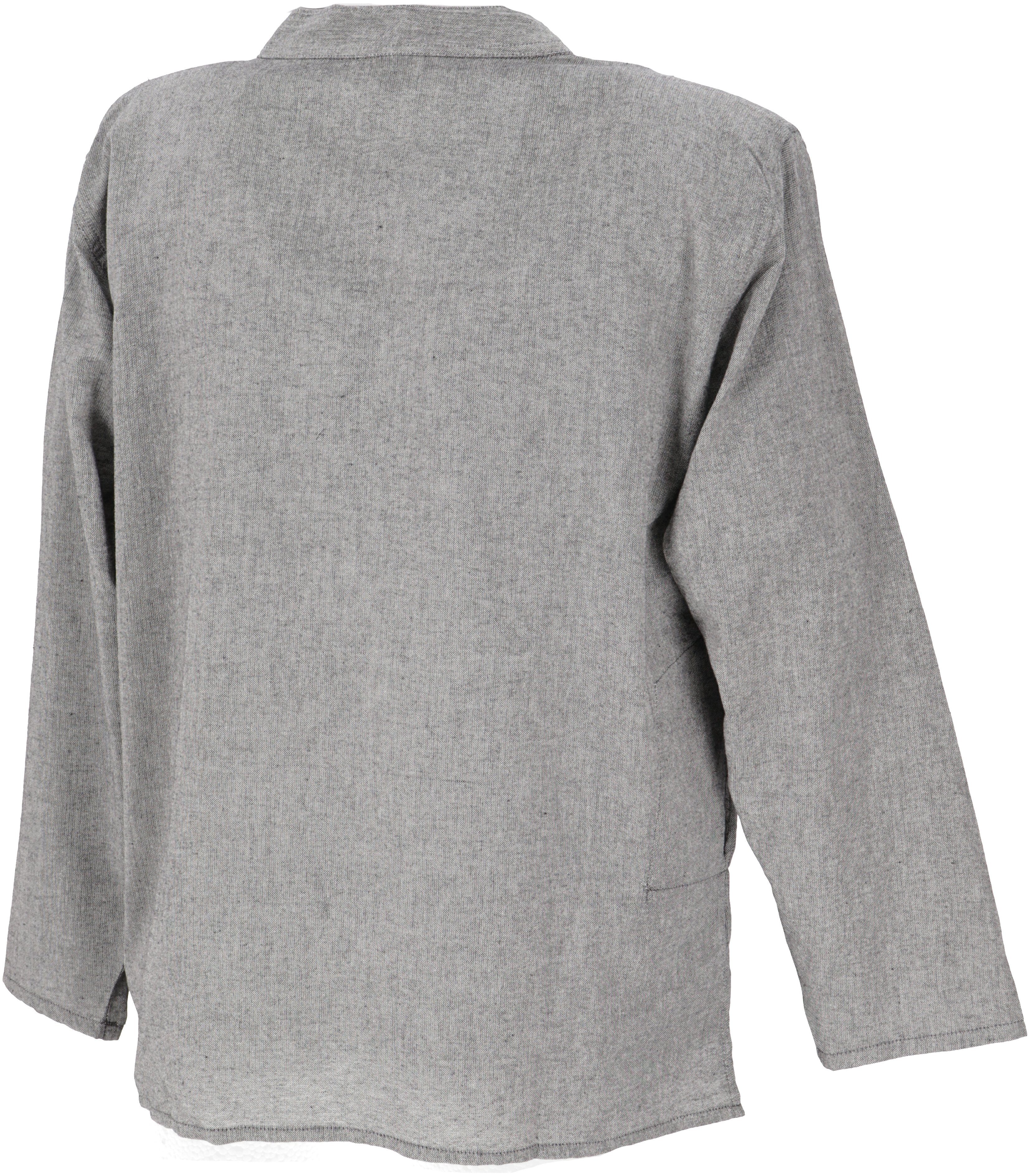 Guru-Shop Hemd & Shirt Nepal Fischerhemd, Goa Hippie Hemd, Yogahemd,.. Ethno Style, alternative Bekleidung – Bild 5 von 5