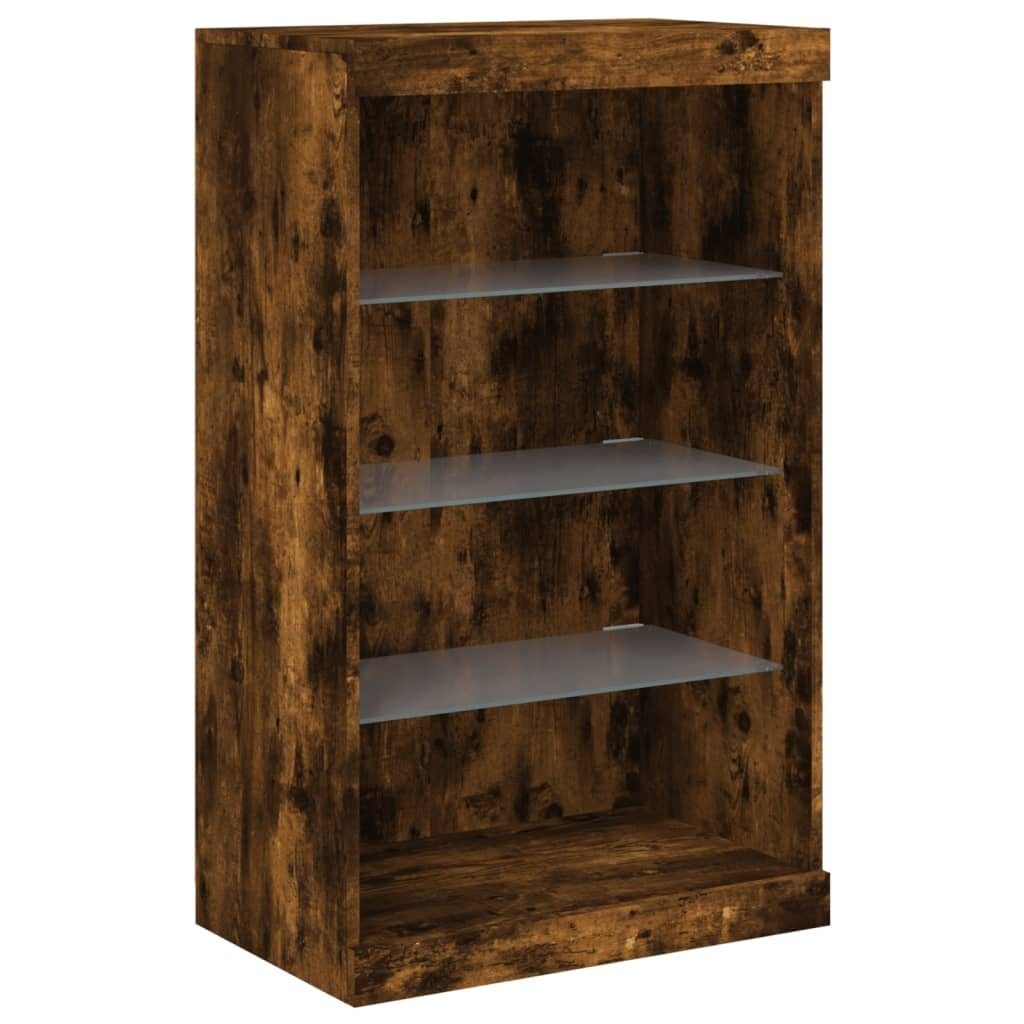 vidaXL Sideboard Sideboard mit LED-Leuchten Räuchereiche günstig online kaufen