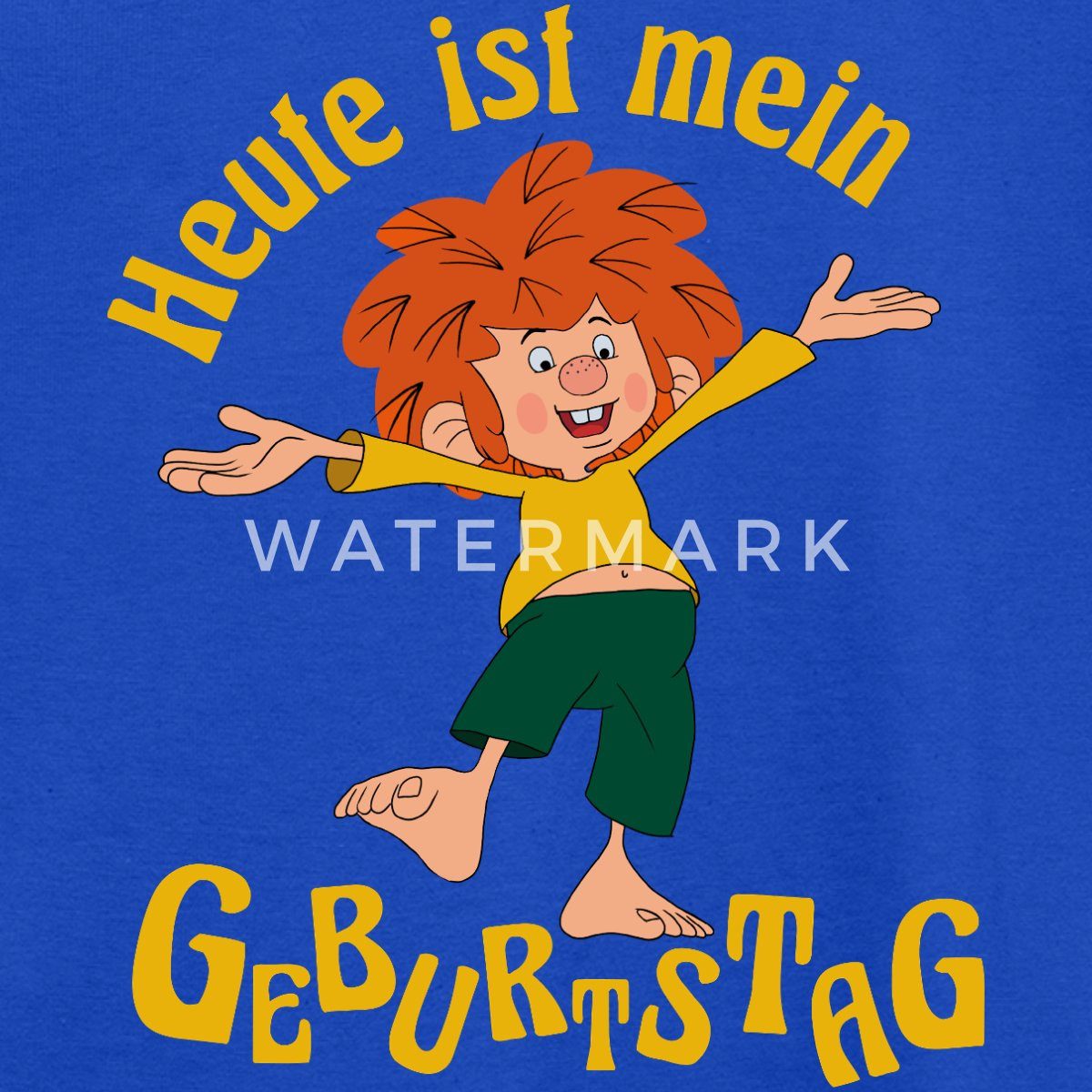 Spreadshirt T-Shirt Pumuckl Mit Spruch Heute ist Mein Geburtstag Kinder T-Shirt (1-tlg)