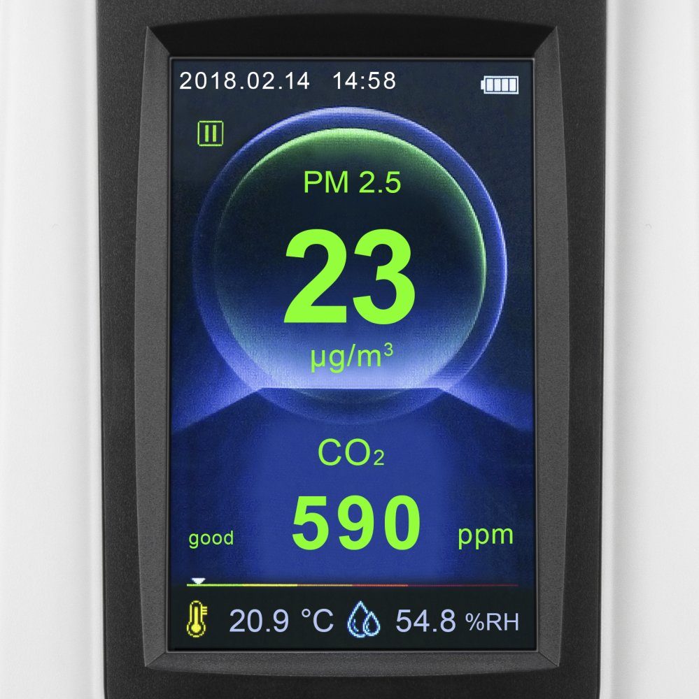 TROTEC Klimamesser Partikelmessgerät BQ30 CO2-Luftqualitätsmonitor und