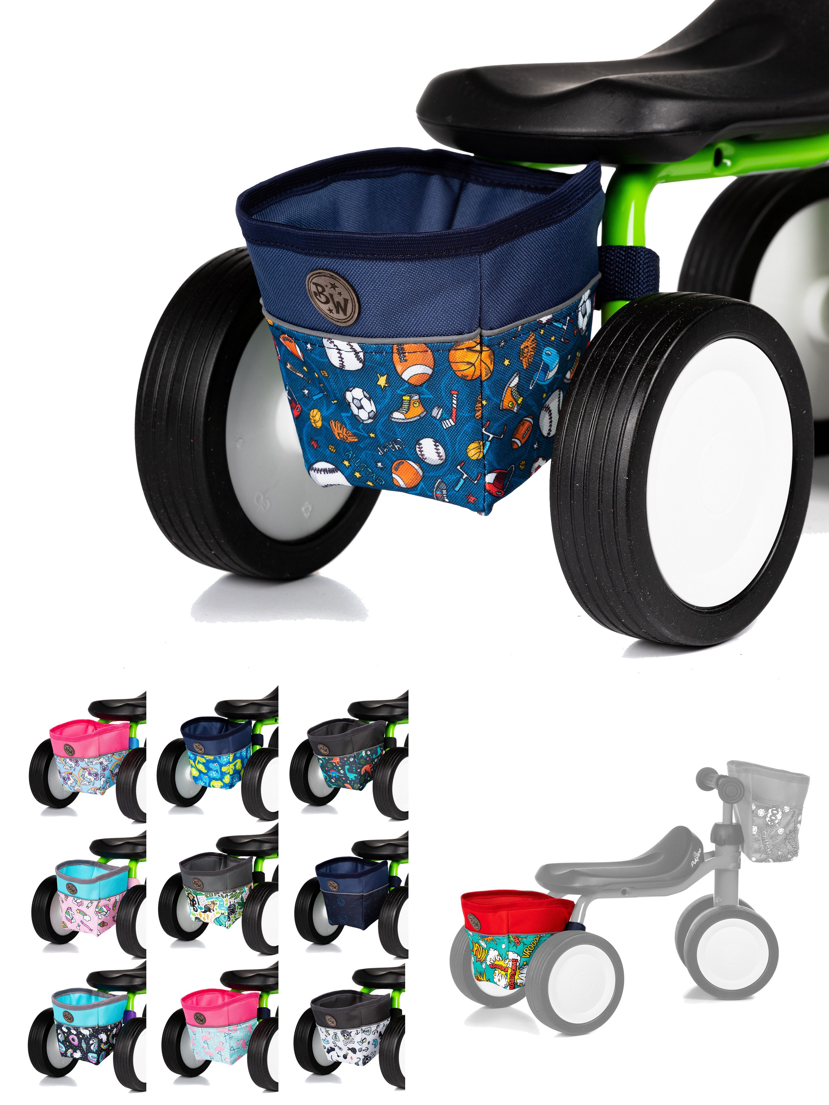 BambiniWelt by Rafael K. Fahrradtasche Rahmentasche Tasche kompatibel mit Pukylino Wutsch Fitsch Puky, -