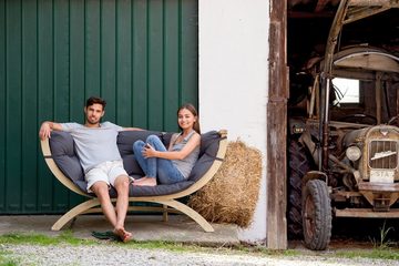 Amazonas Loungesofa Siena Due Anthracite: Stilvolles Gartenmöbelset für Zwei Personen