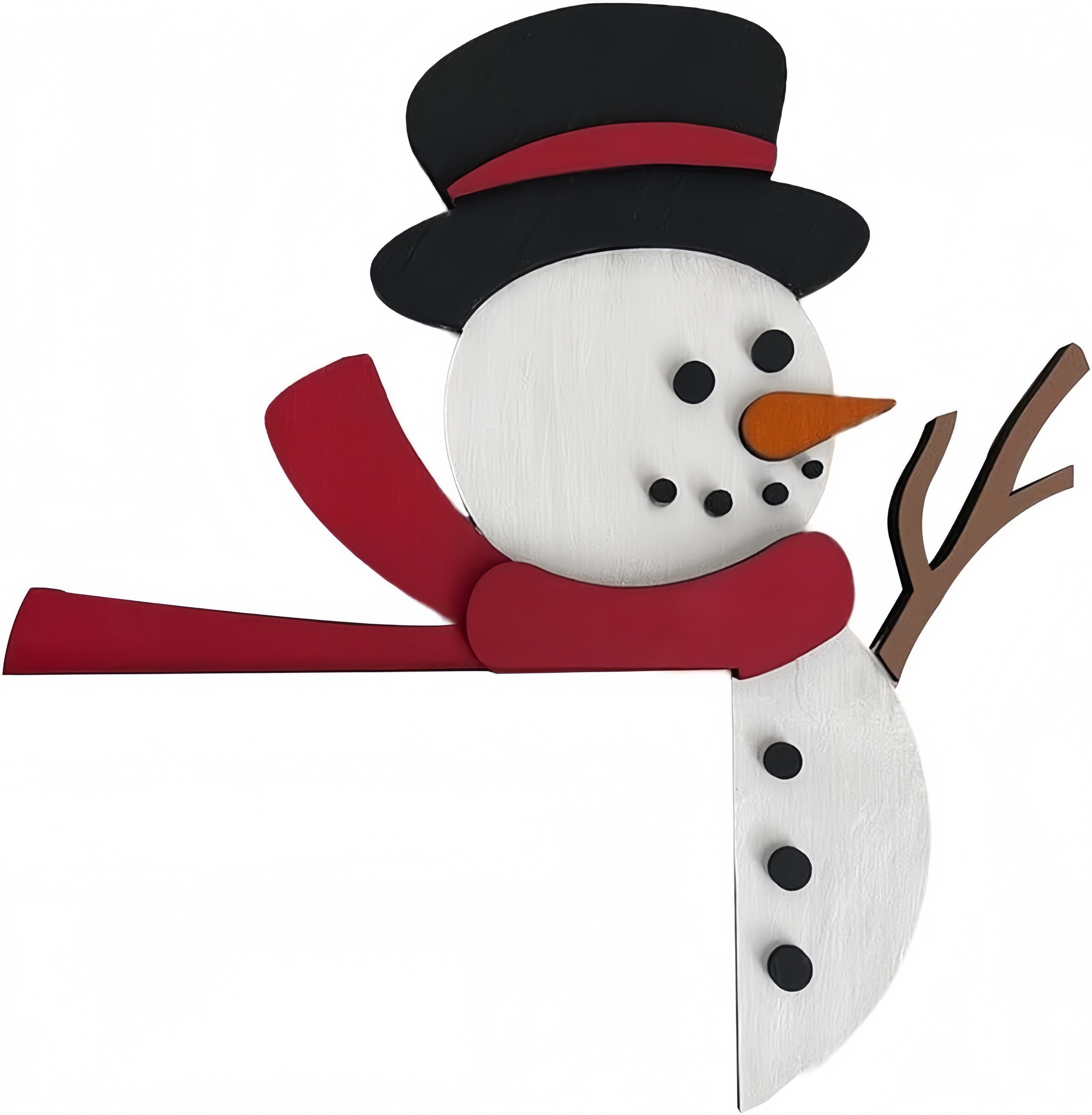FOUORTUNATE-BEE Weihnachtsmann Niedliche Schneemann-Türrahmen-Deko zu Weihnachten, Weihnachtliche Türrahmen-Dekoration mit Schneemannmotiv