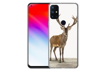 MuchoWow Handyhülle Hirsche - Tiere - Geweih - Kinder - Mädchen - Jungen, Phone Case, Handyhülle OnePlus Nord N10 5G, Silikon, Schutzhülle