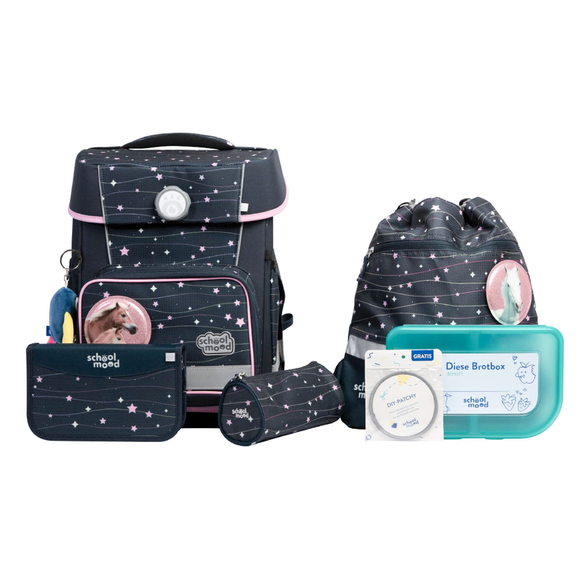 SCHOOL-MOOD® Schulranzen Champion Pro (7-tlg), PET