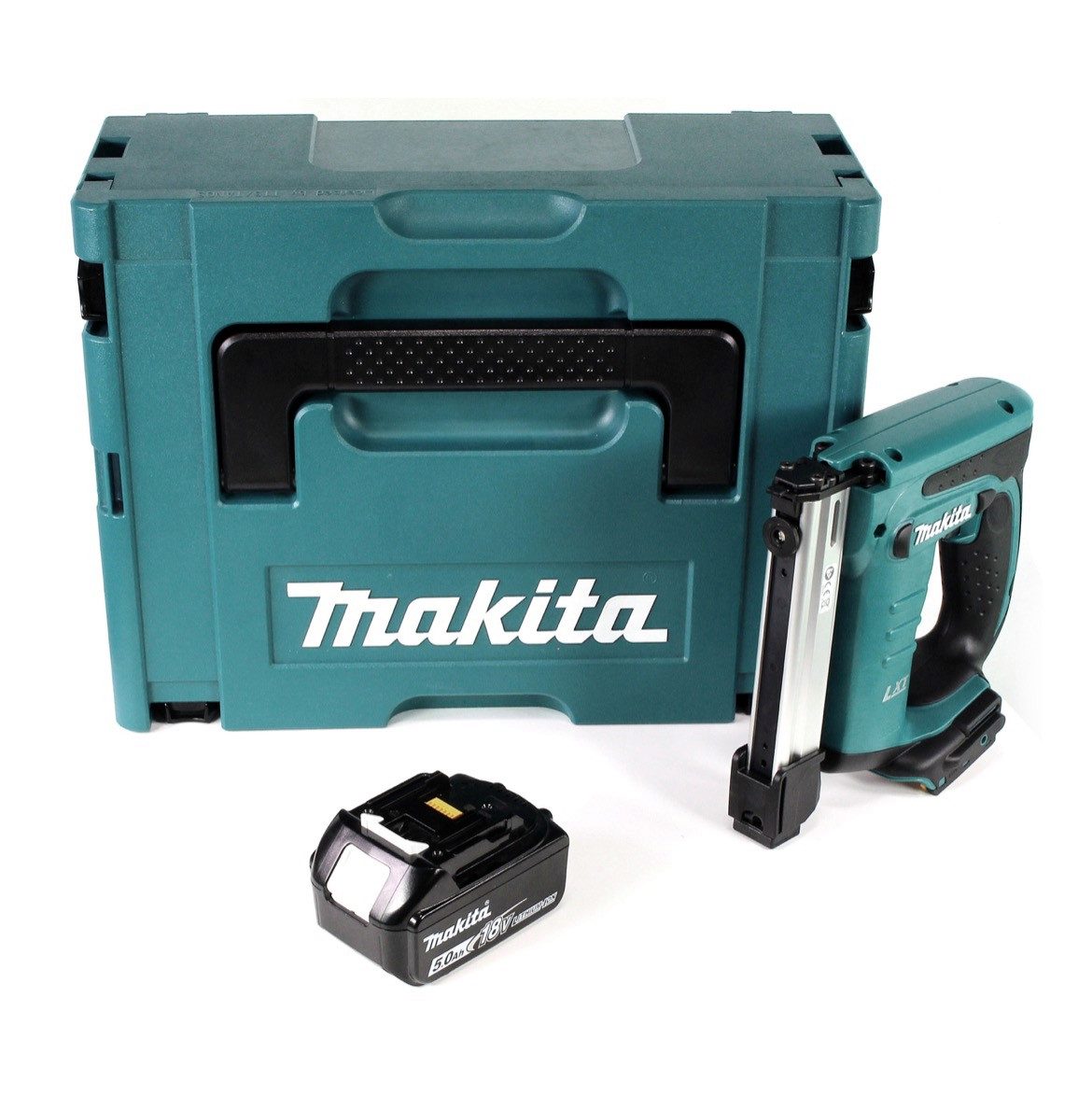 Thumbnail - Makita Nagler DST 221 T1J 18 V Li-ion Akku Tacker im Makpac + 1x BL 1850 B 5,0 Ah L