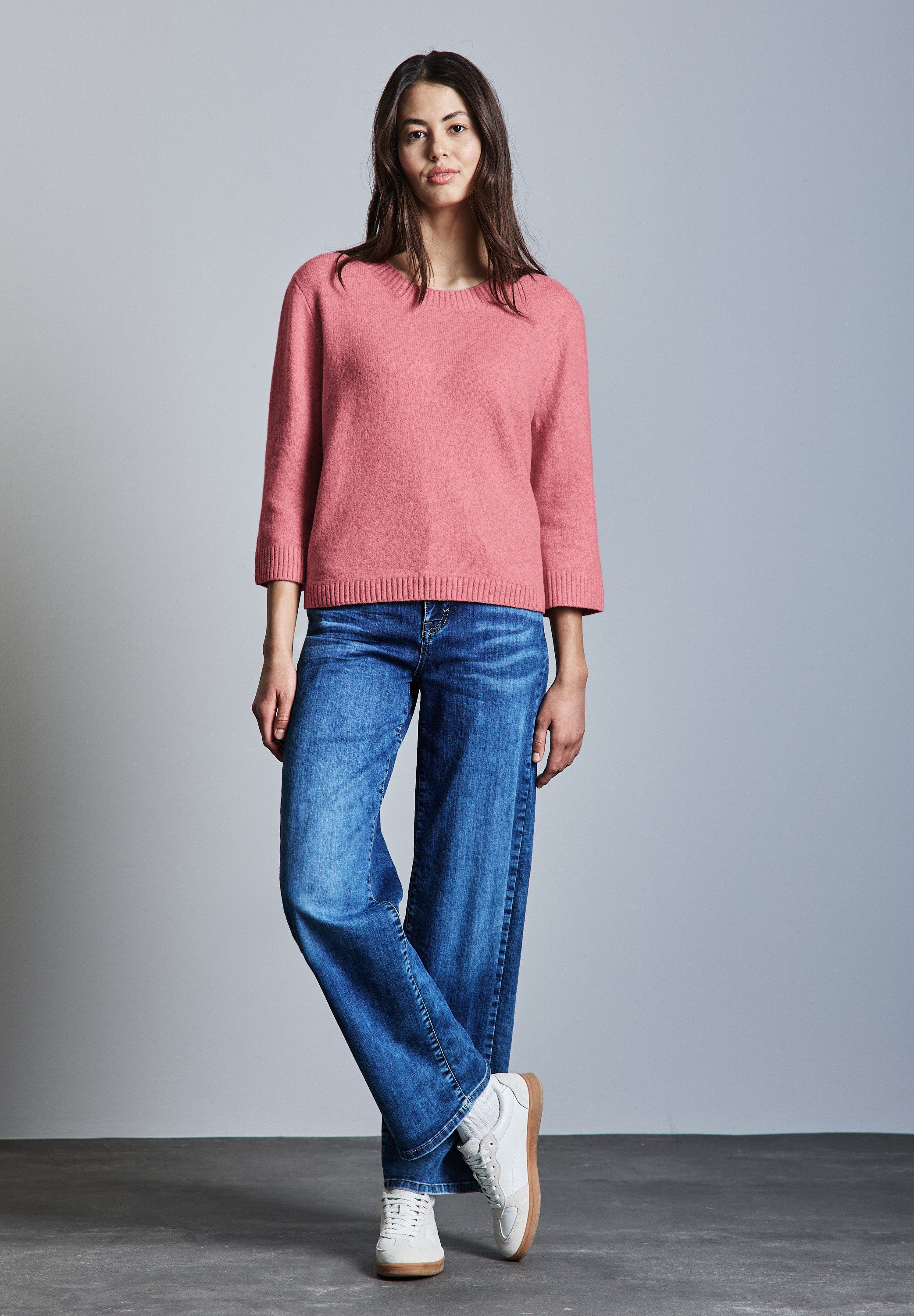 STREET ONE Strickpullover mit 3/4 Ärmeln