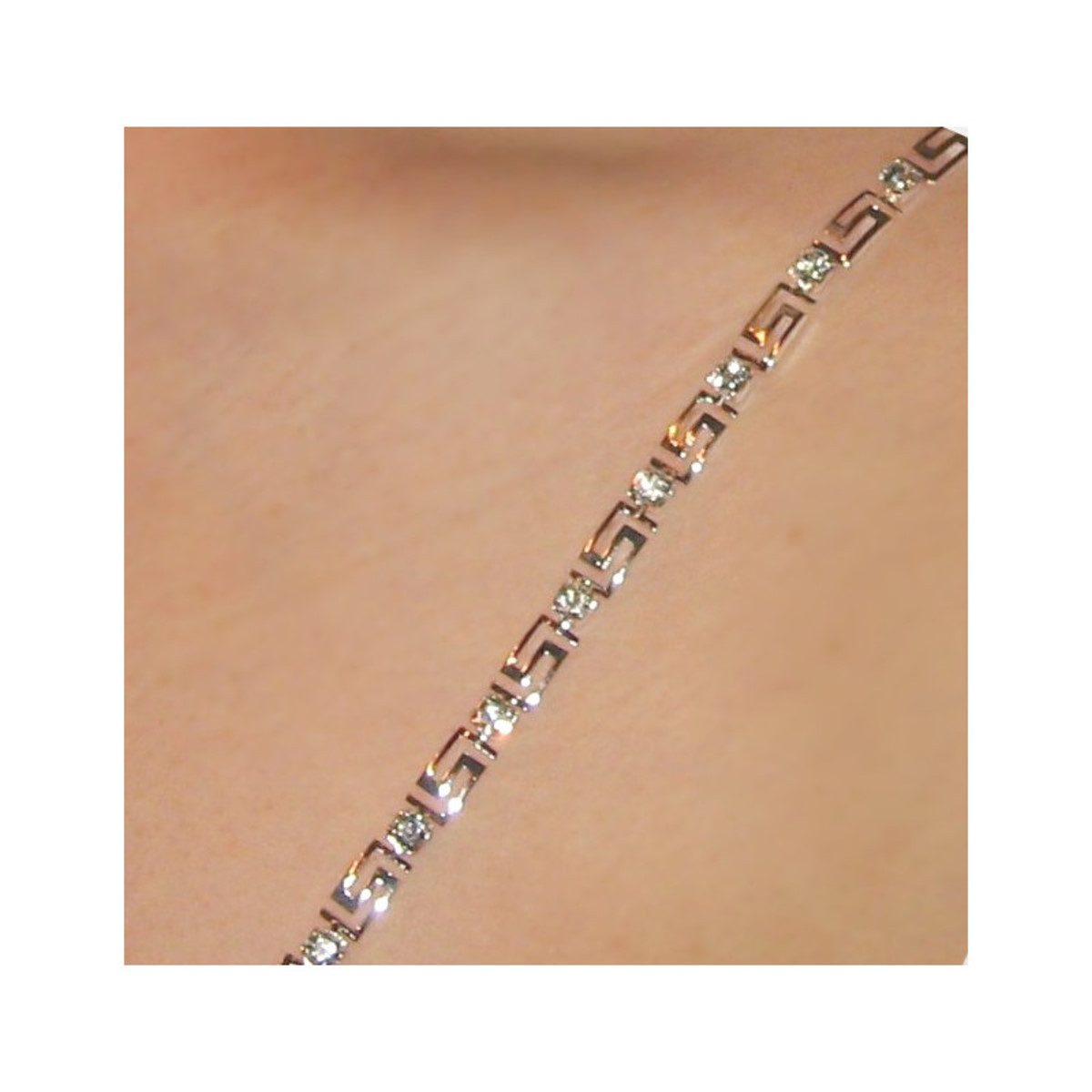 Einkaufszauber BH-Träger Schmuck BH-Träger Griechisch - Austausch-BH-Träger (1 Paar), Griechisches Design