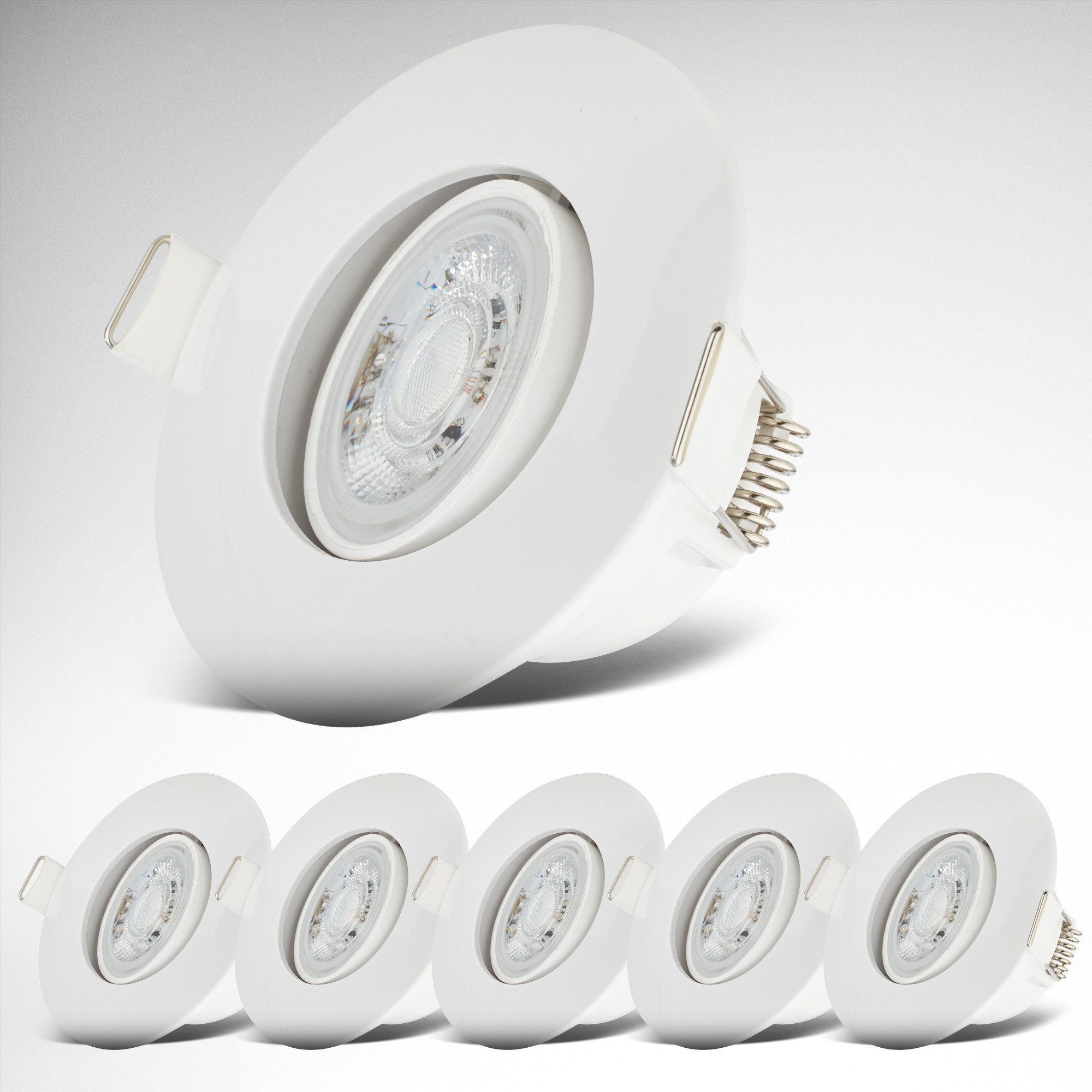 B.K.Licht LED Einbauleuchte 6er Set Bad günstig online kaufen