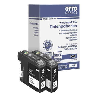 Otto Office LC123BK Tintenpatrone (Doppelpack, 2-tlg., ersetzt Brother »LC123BK«, schwarz)