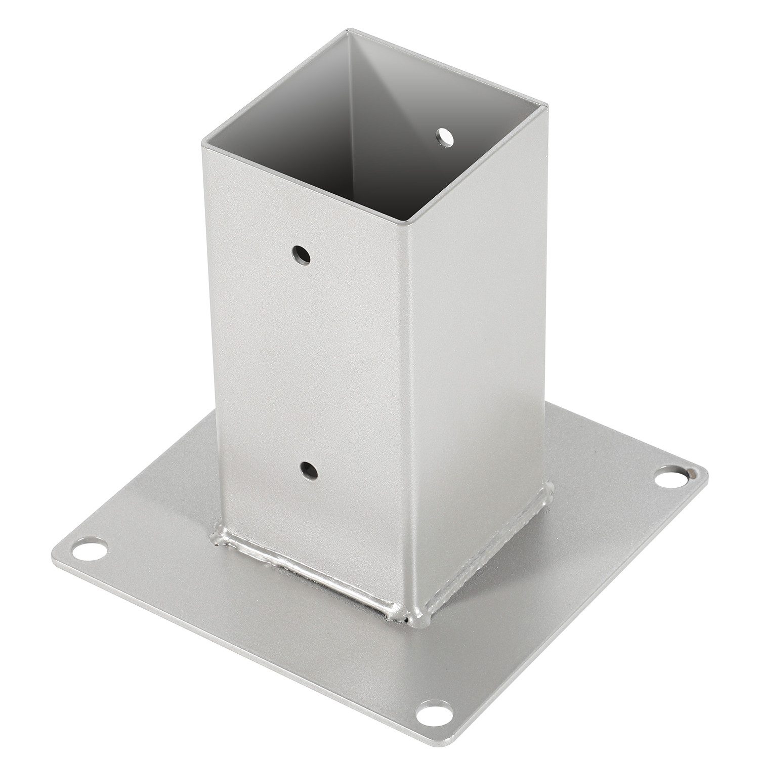 Clanmacy Aufschraubhülse 4x Aufschraubhülse 70x70mm Aufschraubbodenhülse Einschlagbodenhülse