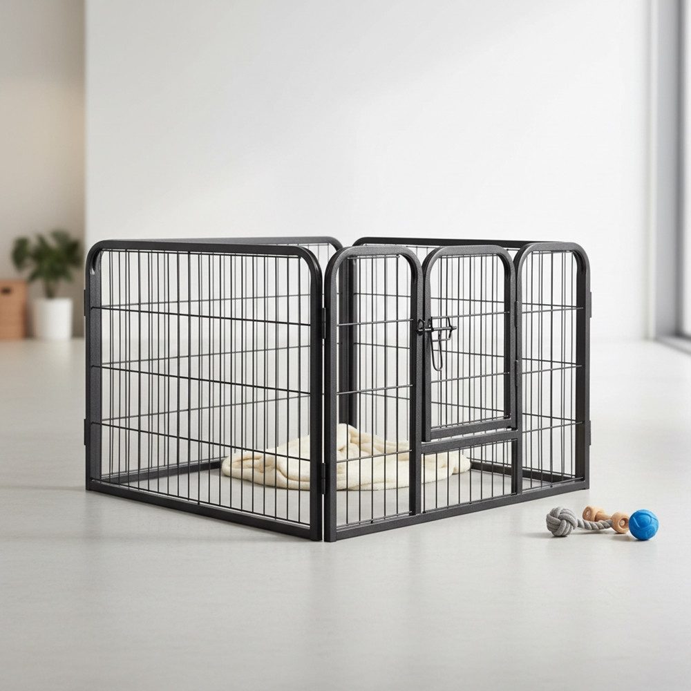 Mucola Freigehege Welpenauslauf Freigehege Absperrgitter Hundeauslauf Welpenzaun, Einfache und schnelle Montage und Demontage