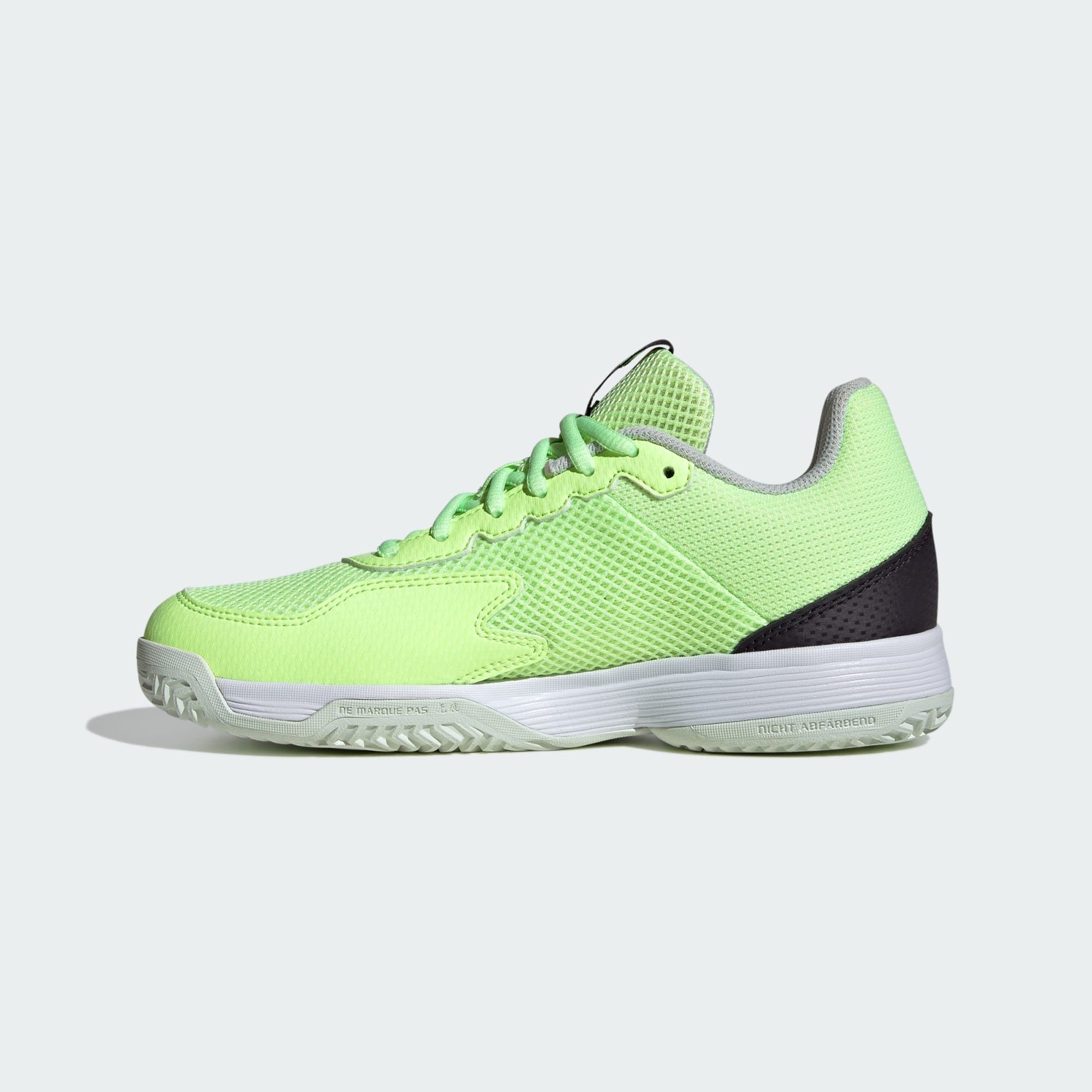 adidas Performance COURTFLASH TENNISSCHUH Tennisschuh Green Lucid Spark Black Lemon / / Aurora