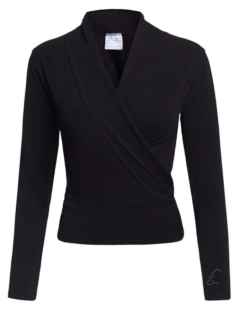 ESPARTO Yoga-Wickeljacke Wickelshirt Dhaara in Bio-Baumwolle günstig online kaufen