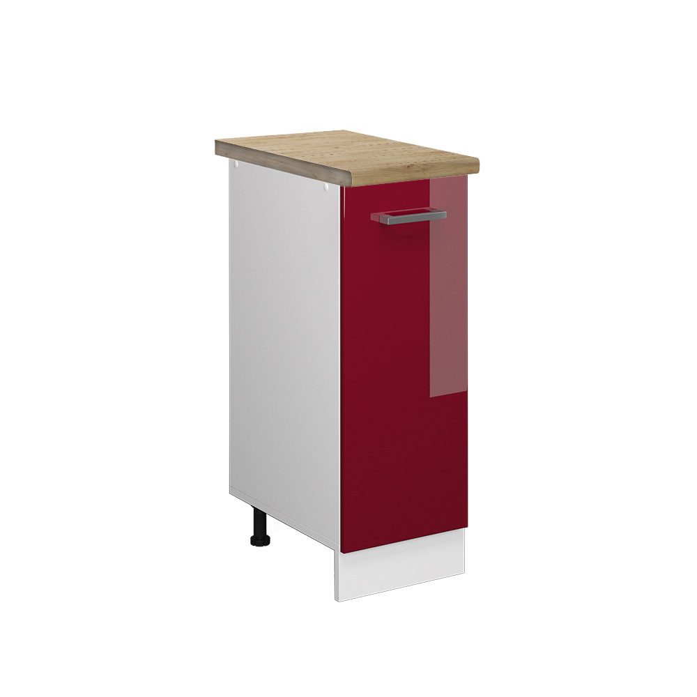 Vicco Apothekerschrank R-Line, Bordeaux Hochglanz/Weiß, 30 günstig online kaufen
