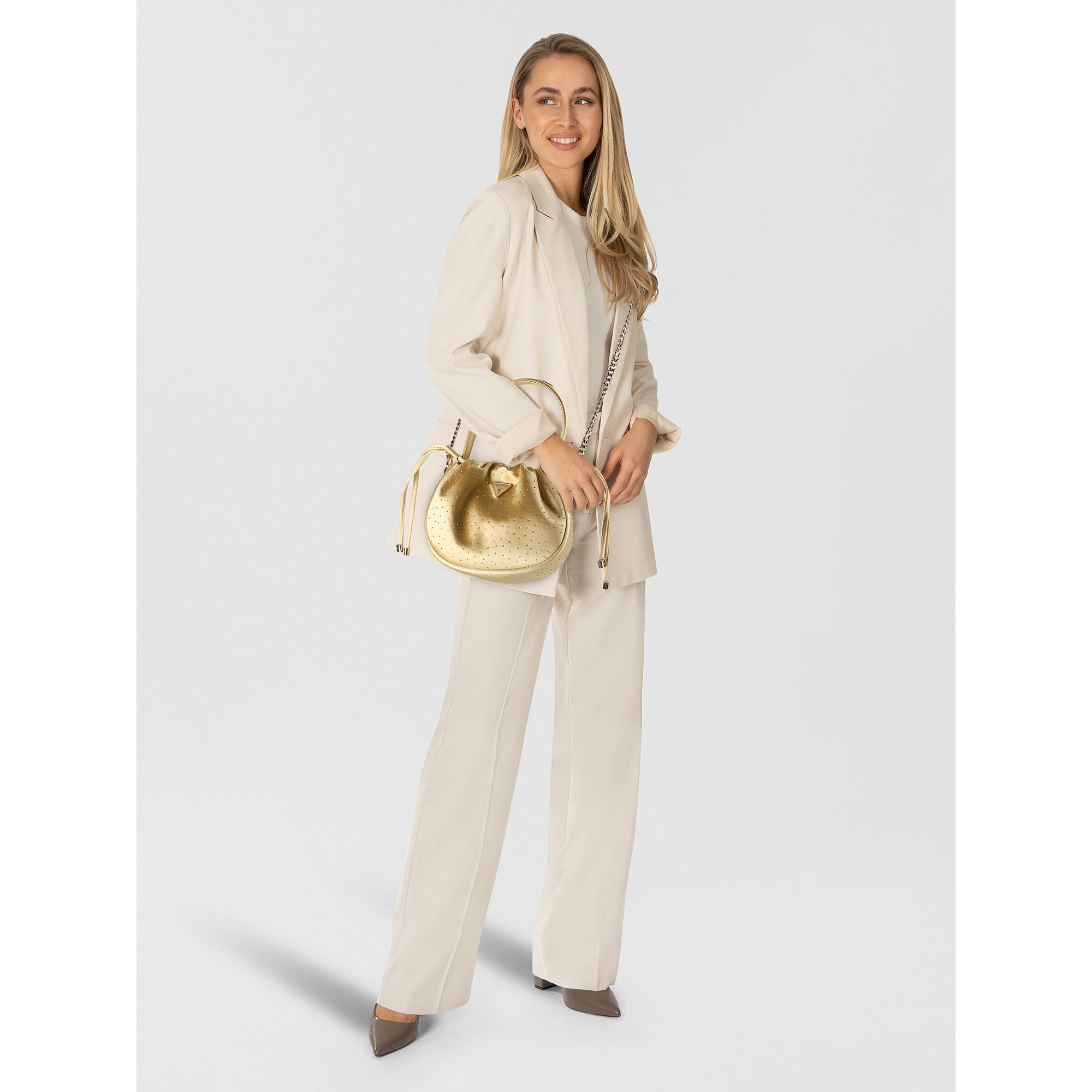 Guess Schultertasche Elsie, Polyester günstig online kaufen