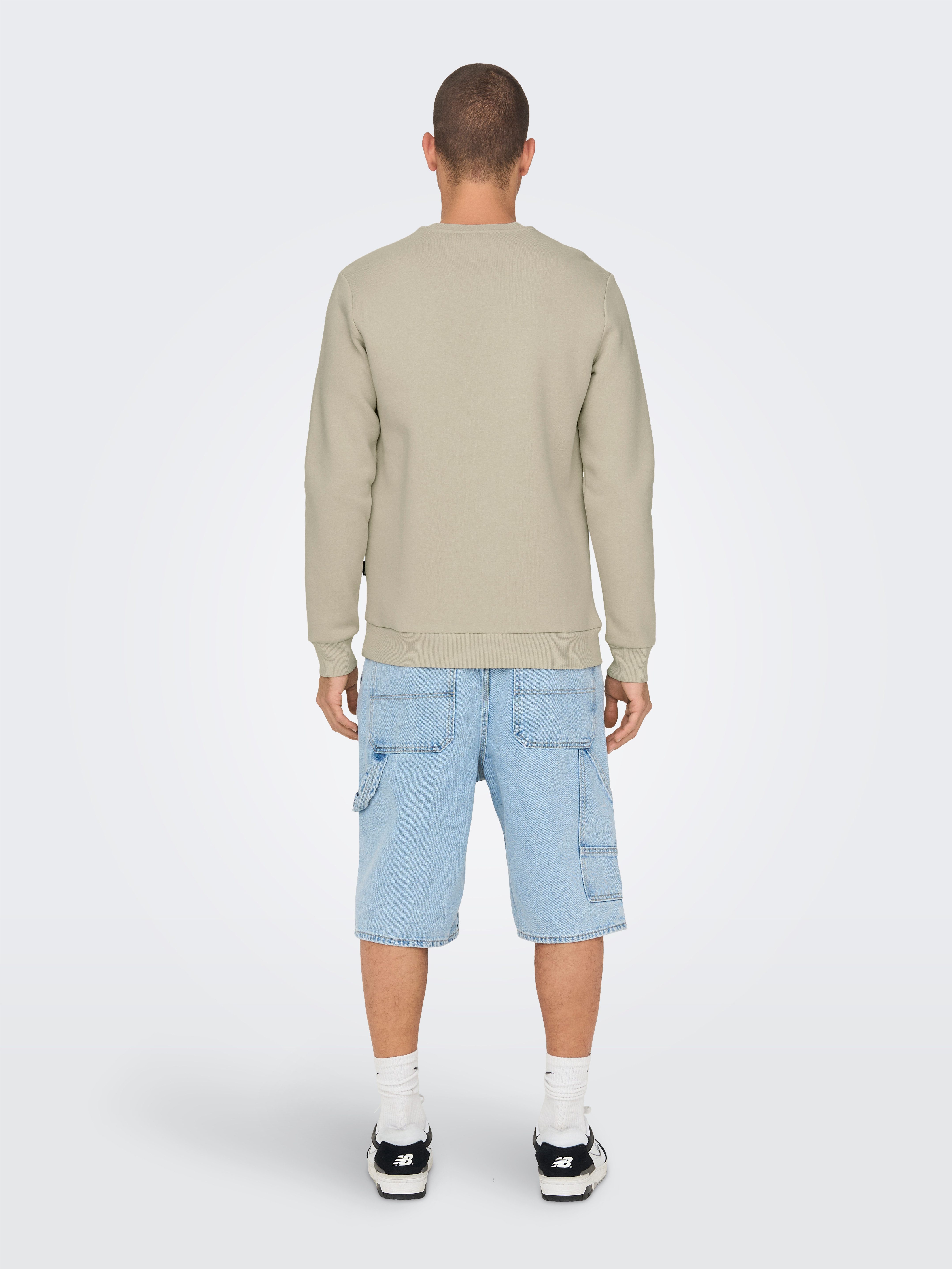 ONLY & SONS Sweatshirt ONSCERES CREW NECK NOOS Baumwollmischung, regular fit