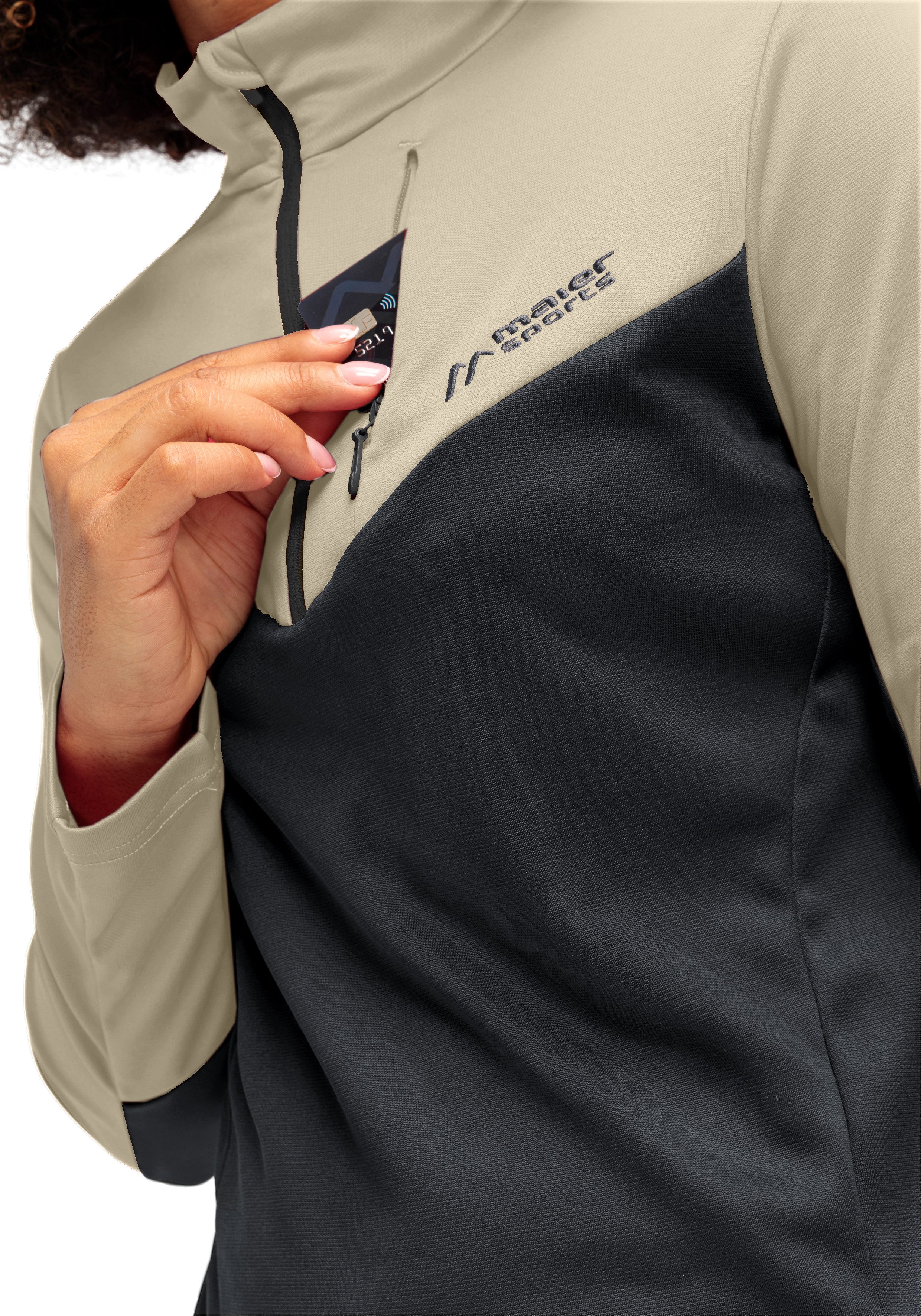 Maier Sports Rollkragenpullover Evii Damen Midlayer, warmes und schnelltroc günstig online kaufen