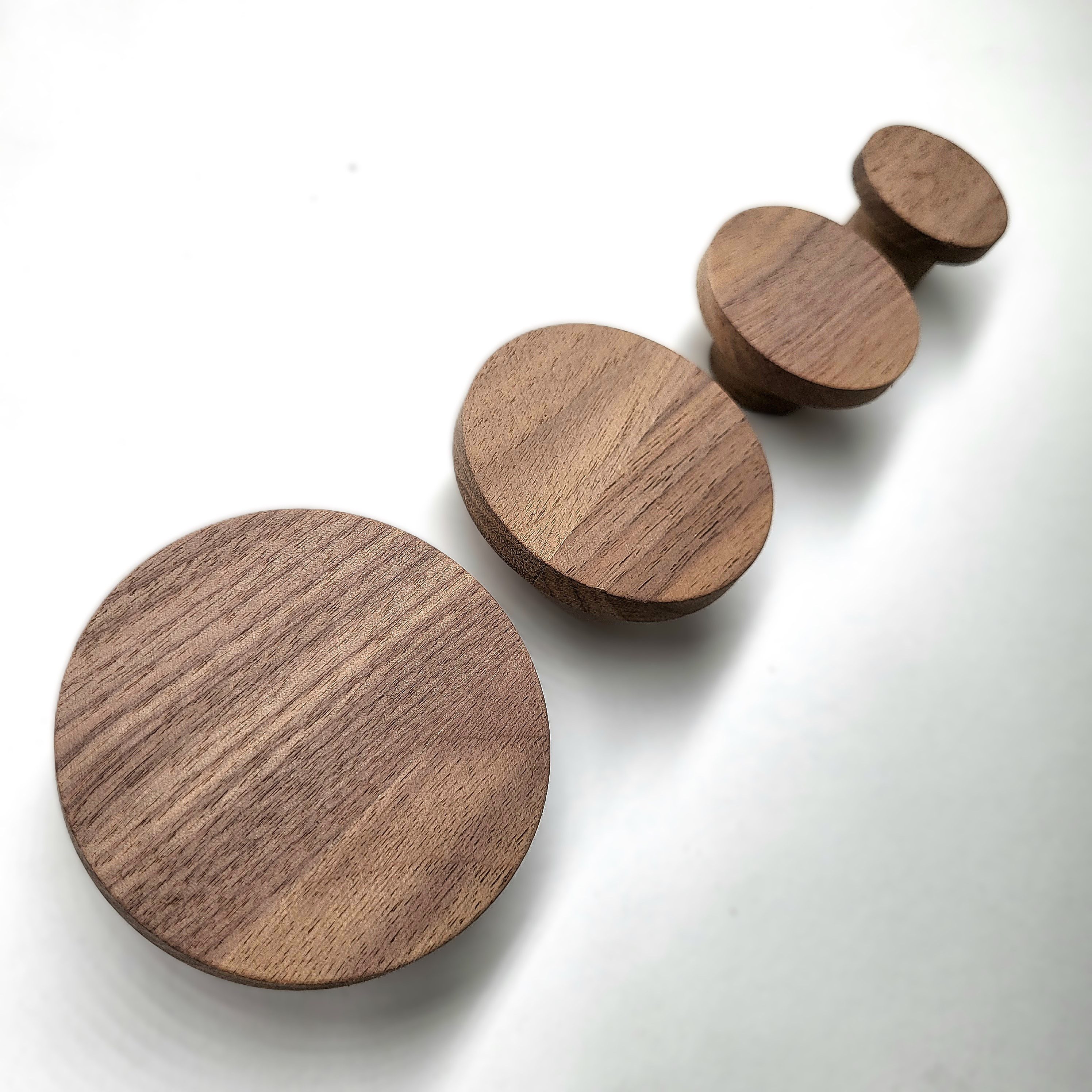 ScandiHooks Wandhaken Runde Wandhaken aus Walnussholz, Flur, Eingang, Einga günstig online kaufen