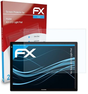 atFoliX Schutzfolie Displayschutz für Huion A3 LED Light Pad, (2 Folien), Ultraklar und hartbeschichtet