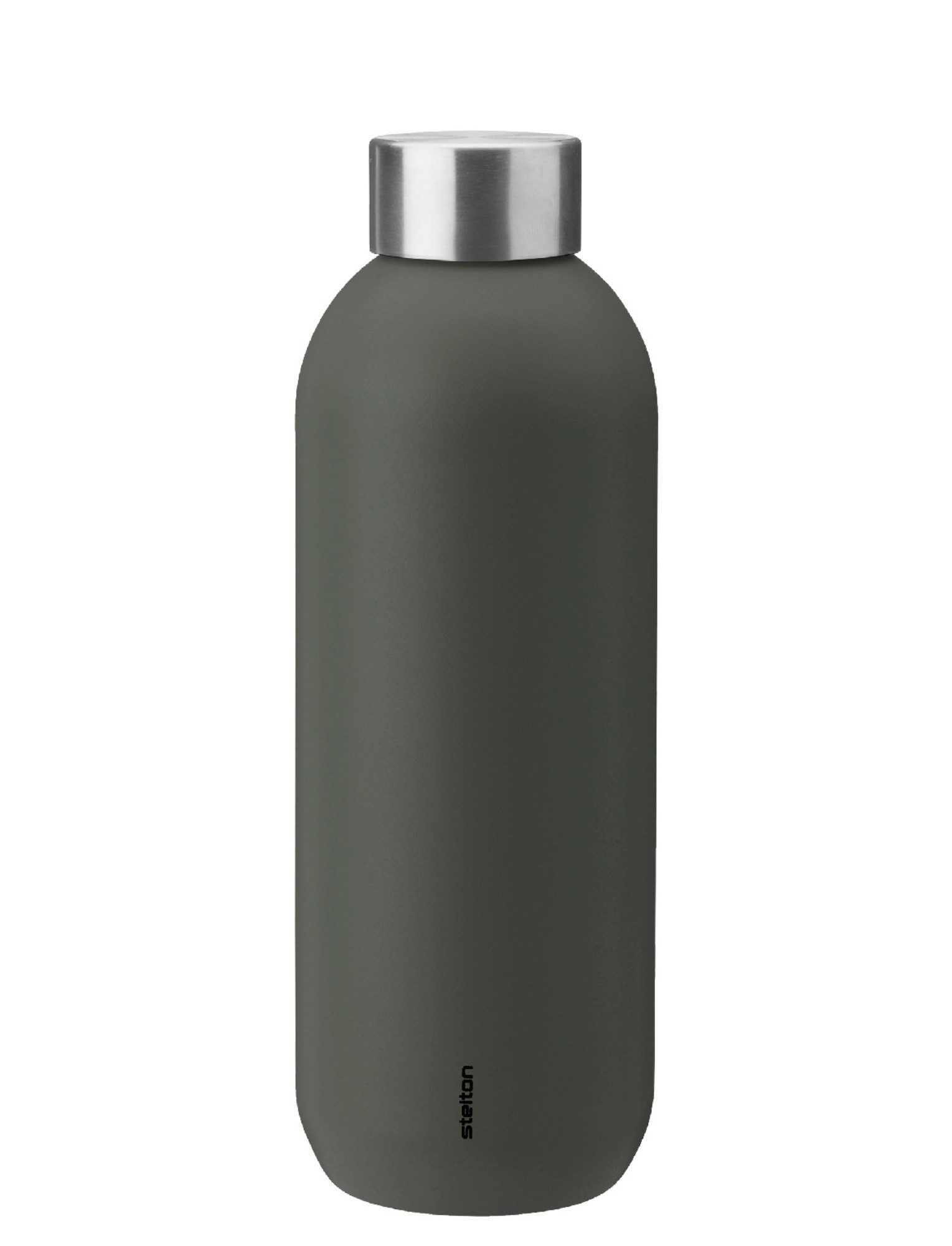 Stelton Thermobecher Stelton Keep Cool Isolierflasche 600 ml, Edelstahl, pulverlackiert,PP Kunststoff,Silikone