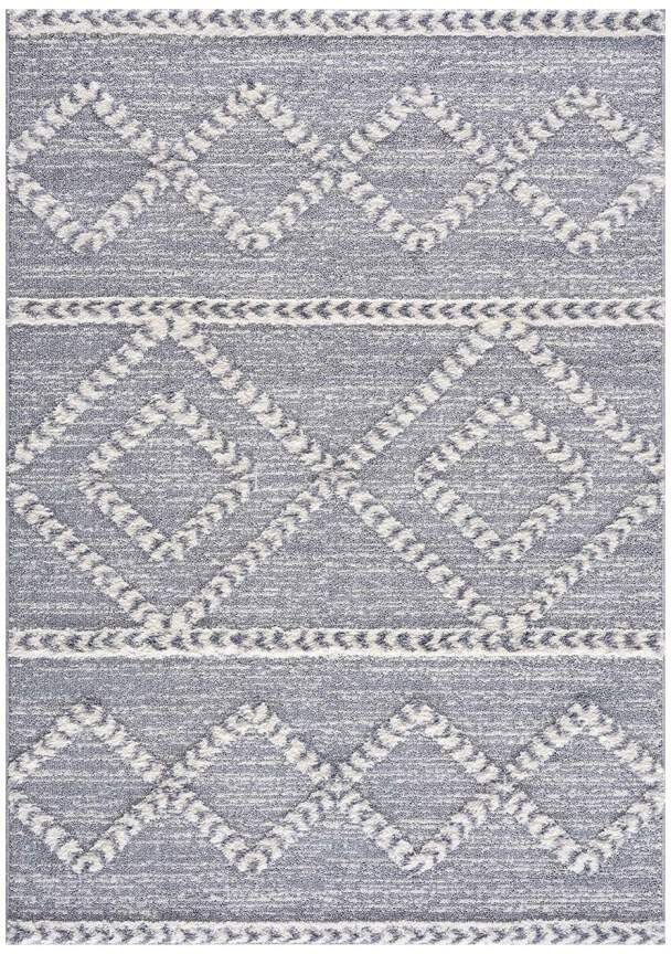 Carpet City Hochflor-Teppich Focus 3022, rechteckig, Höhe: 20 mm, Läufer, Boho, Hochtief-Muster/ 3D-Effekt, für Wohnzimmer, Schlafzimmer