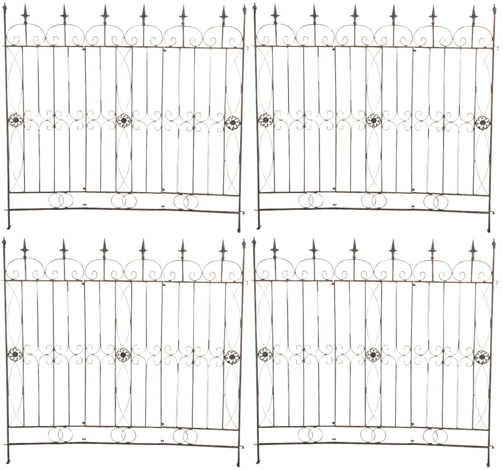 CLP Rankhilfe Gartenzäune Mangold, freistehende Rankhilfe aus Eisen