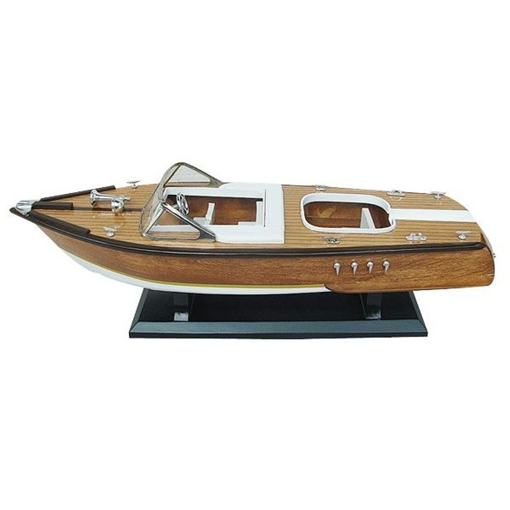 Linoows Dekoobjekt Rennboot Modell, Double Cockpit Boot, Luxuriöses Sportboot, detailgetreue Modelle