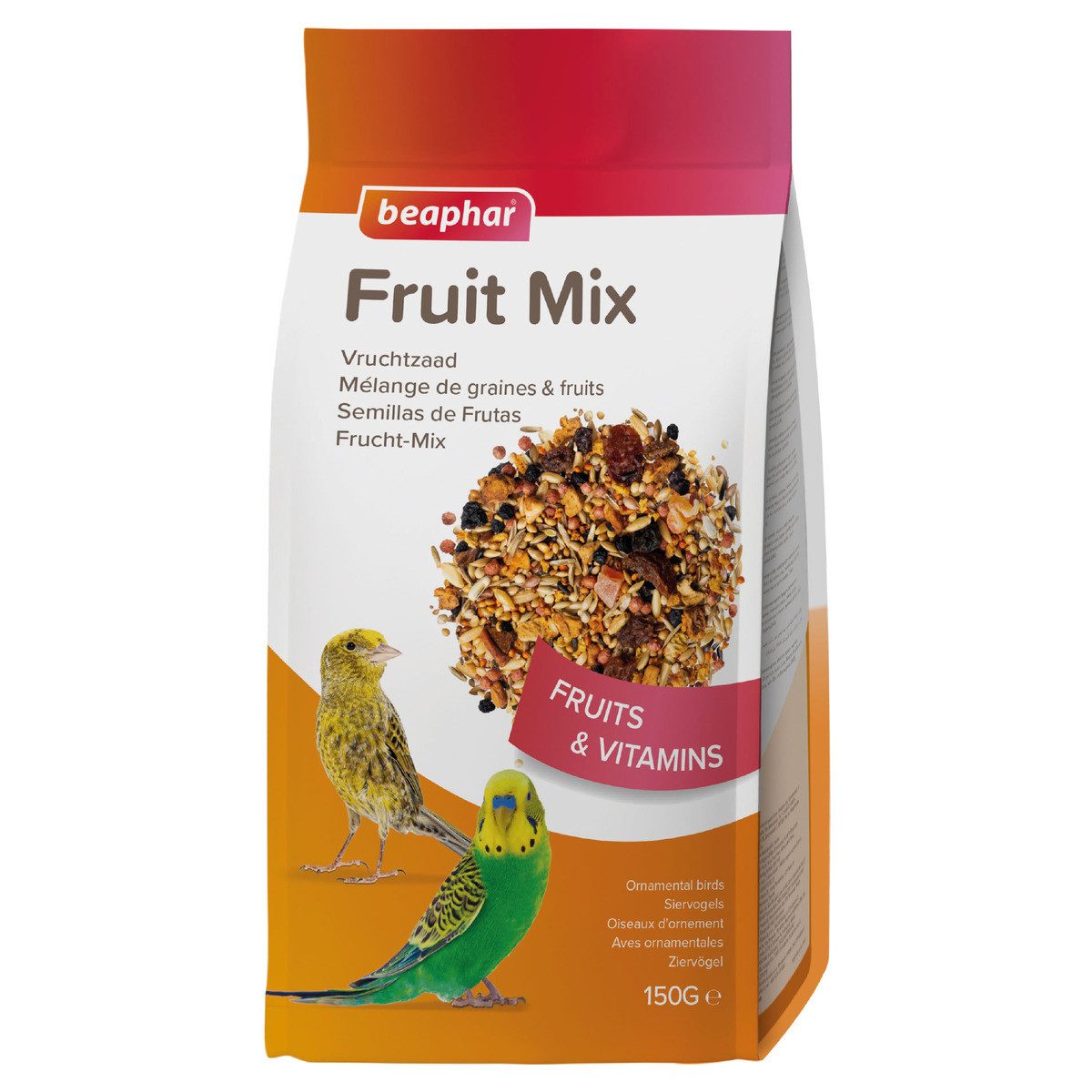 beaphar Frucht-Mix 150 g, Trockenfutter für: Vogel von beaphar