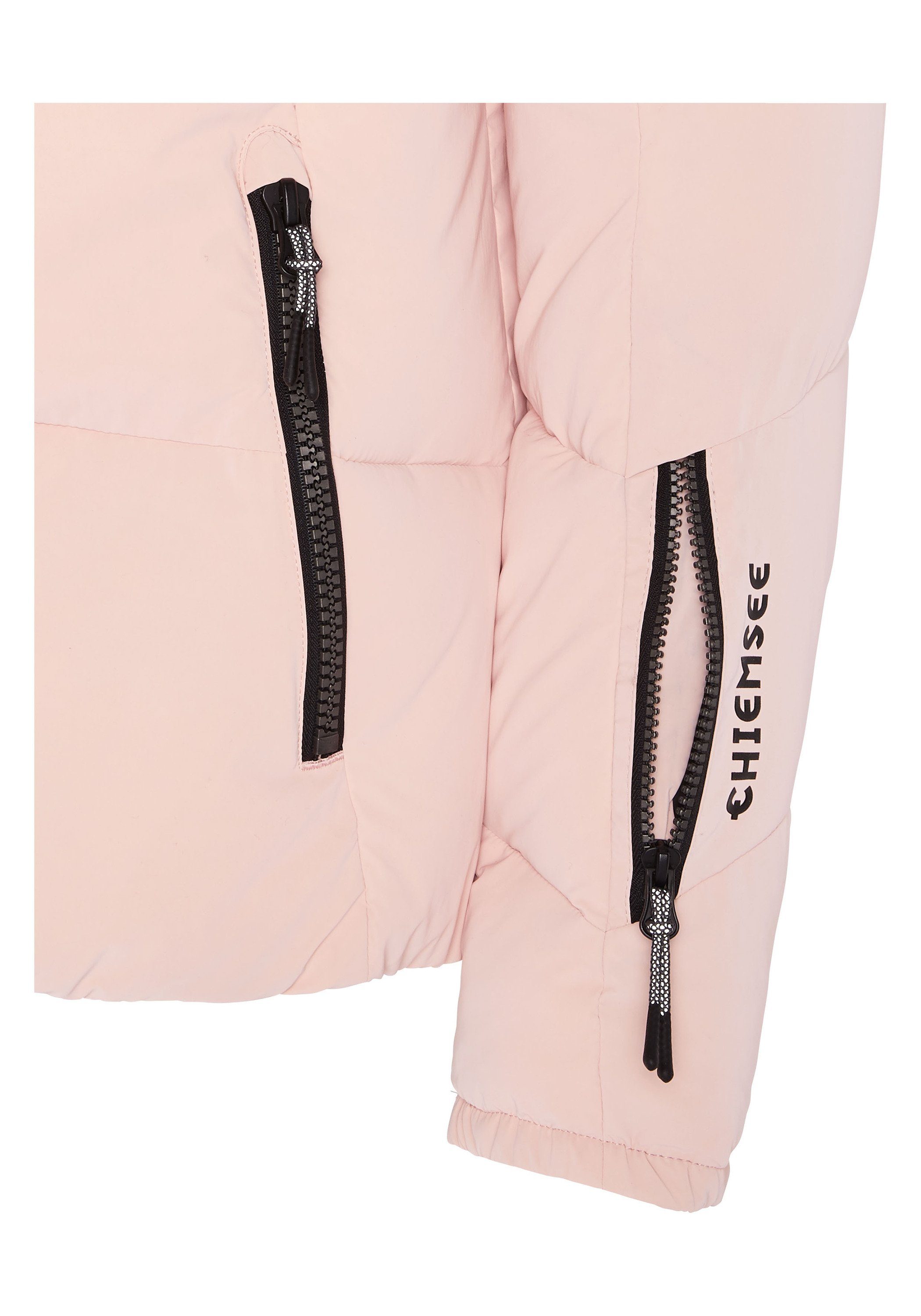 Chiemsee Skijacke 1 Reißverschlusstaschen hell Skijacke mit rosa