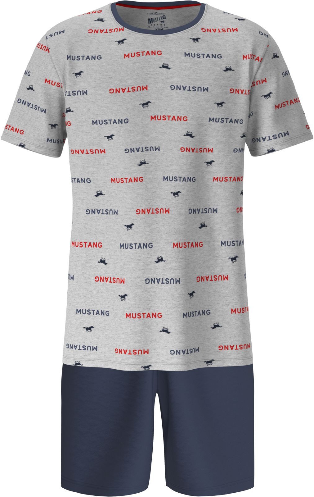 MUSTANG Schlafanzug ERIK Short-Set T-Shirt Short kurze Hose Pyjama Schlafko günstig online kaufen