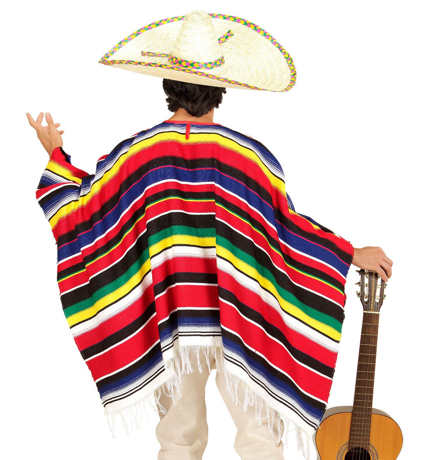 Widmann S.r.l. Kostüm Kostüm Poncho 'Pedro', Bunt